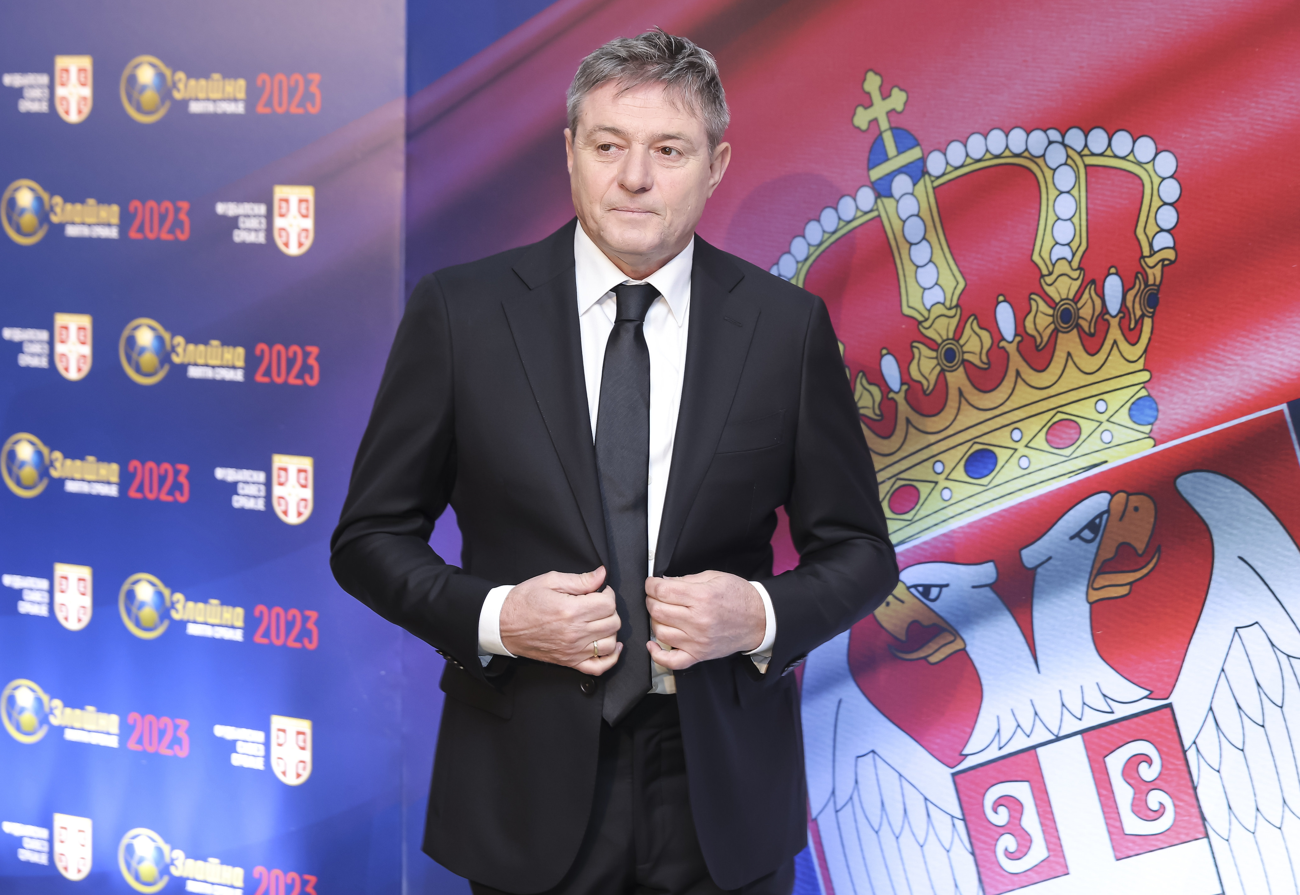 during the Fudbalski Savez Srbije nagrada godine year awards Zlatna lopta 2024 at Hotel Hyatt  on December 29, 2023 in Belgrade, Serbia. (Photo by Predrag Milosavljevic/Starsport.rs ©)