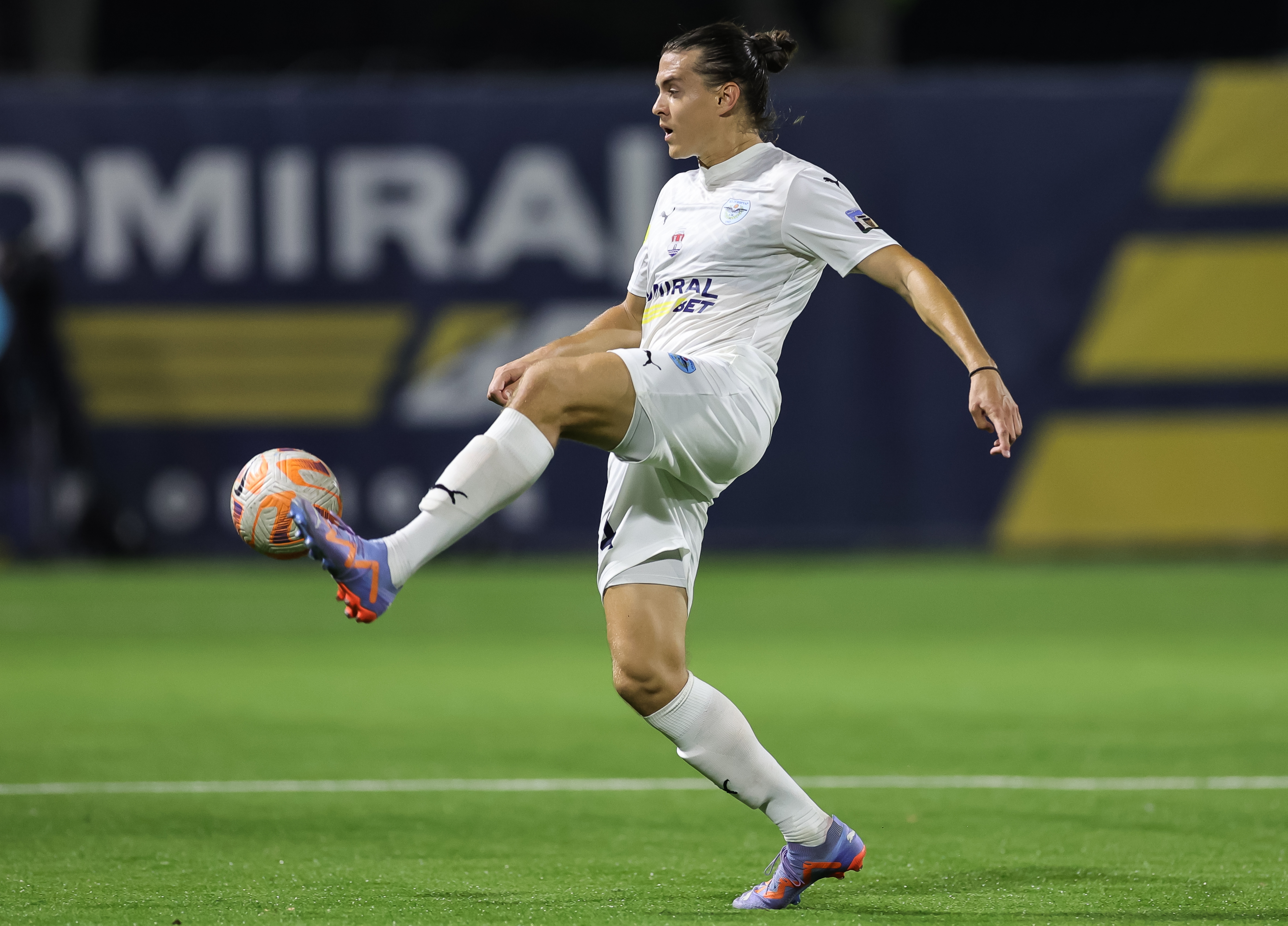 Stefan Hajdin during the Mozzart Super Liga 2023/2024 match between Zeleznicar Pancevo and FK Partizan at stadium SC Mladost Pancevo on September 22, 2023 in Novi Sad, Serbia. (Photo by Srdjan Stevanovic/Starsport.rs ©)
