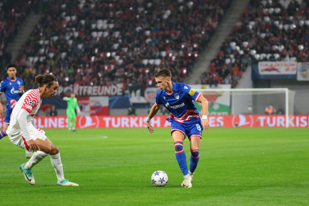 LEIPZIG, GERMANY - OCTOBER 25: during the UEFA Champions League group G match between RB Leipzig and FK Crvena Zvezda on October 25, 2023 in Leipig, Germany. (Photo by: Dimitrije Vasiljevic/STARSPORT)