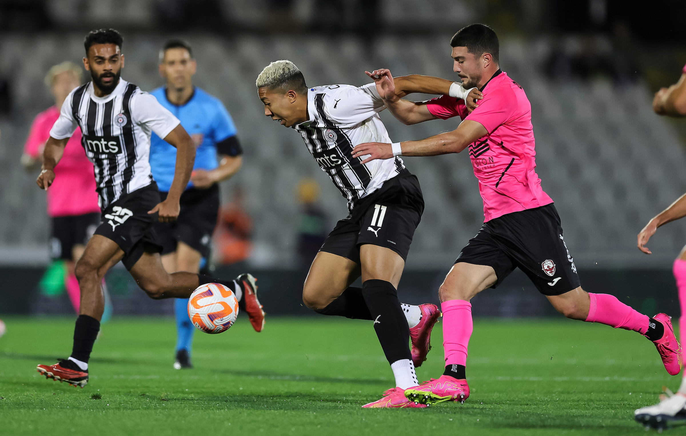 during the Mozzart Super Liga 2023/2024 match between Partizan and Vozdovac at stadium FK Partizan (JNA) on October  29, 2023 in Belgrade, Serbia. (Photo by Srdjan Stevanovic/Starsport.rs ©)