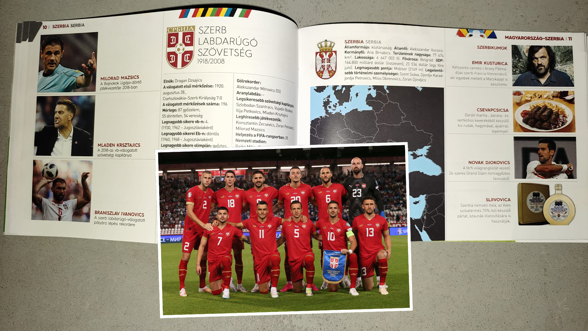 Fudbal, reprezentacija Srbije, Srbija, album, knjiga, kombo Foto: Nova.rs/Marko Metlas / imago sportfotodienst / Profimedia