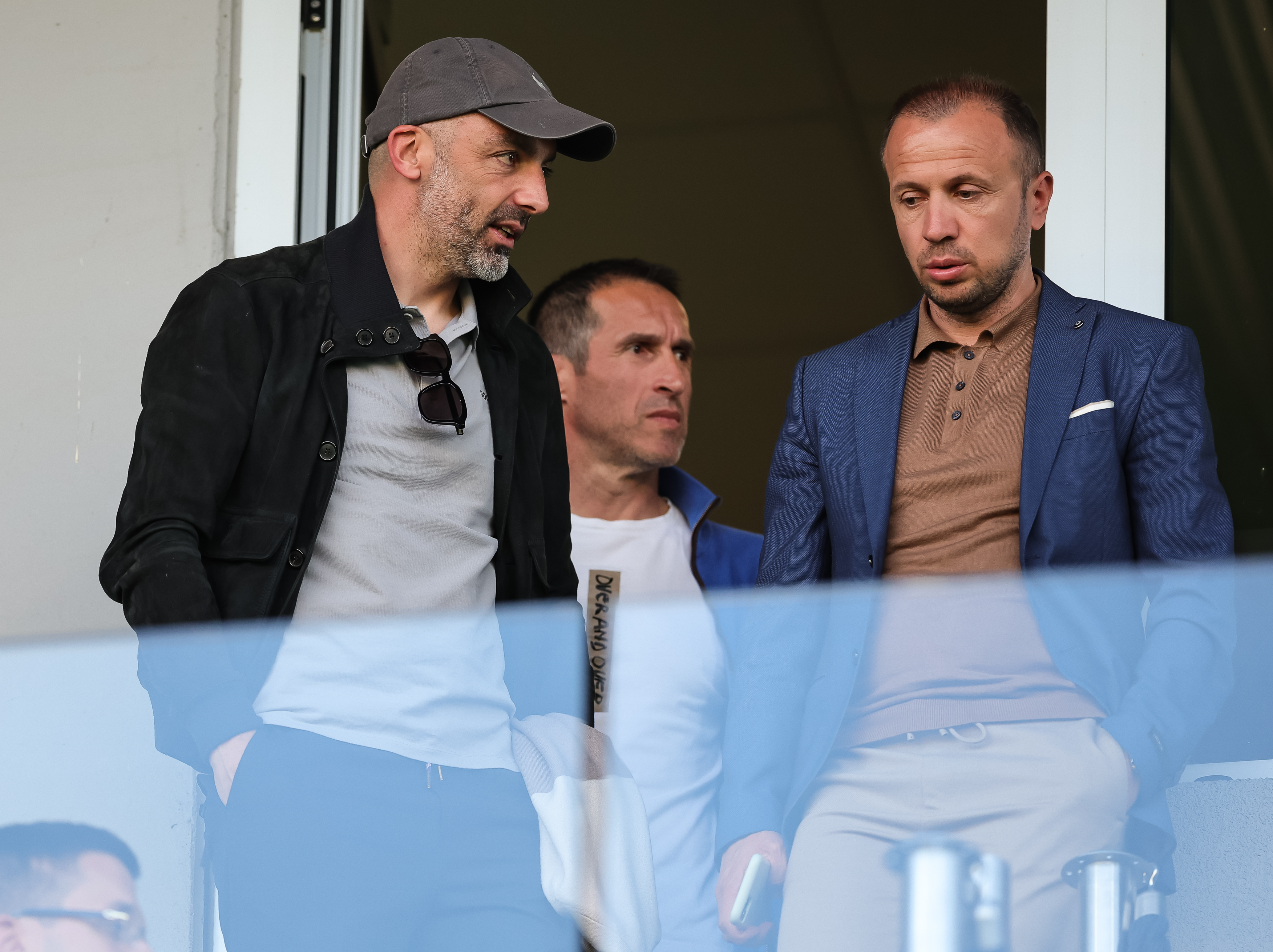 Zarko Lazetic (C) Drazen Bolic (C) and Igor Matic during the Mozzart Super Liga 2022/2023 Play Off match between Cukaricki and Partizan on stadium FK Cukaricki on April 23, 2023 in Belgrade, Serbia. (Photo by Srdjan Stevanovic/Starsport.rs ©)