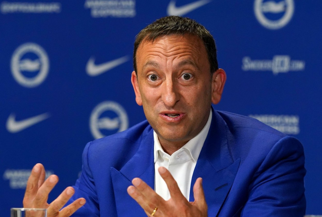 Brighton and Hove Albion owner and chairman Tony Bloom during the press conference at the American Express Elite Football Performance Centre, Brighton. Picture date: Tuesday September 20, 2022.