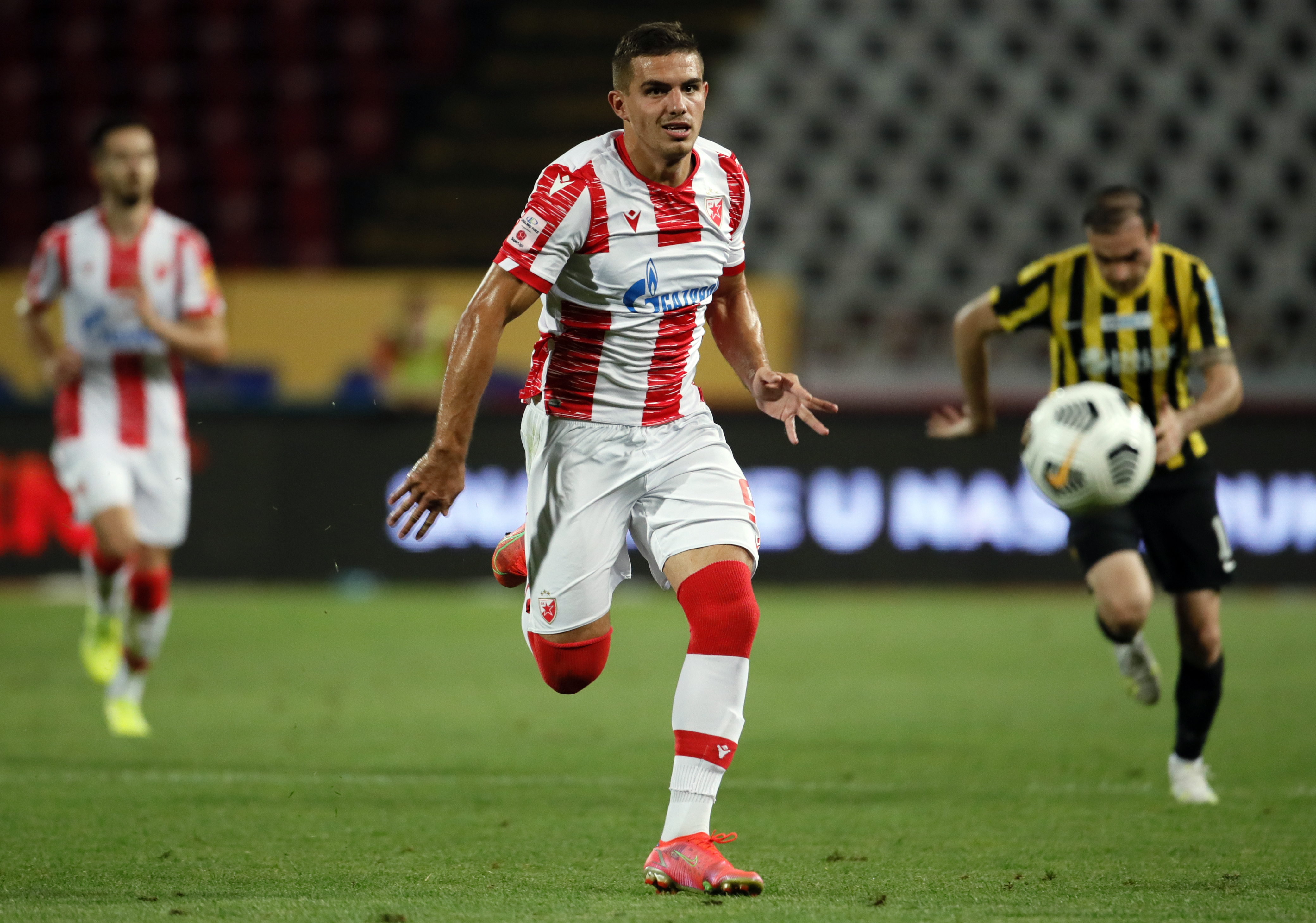 Nikola Krstovic Crvena Zvezda - Kairat UEFA UECL Europa Conference  League 28.7.2021.  foto: Pedja Milosavljevic/STARSPORT