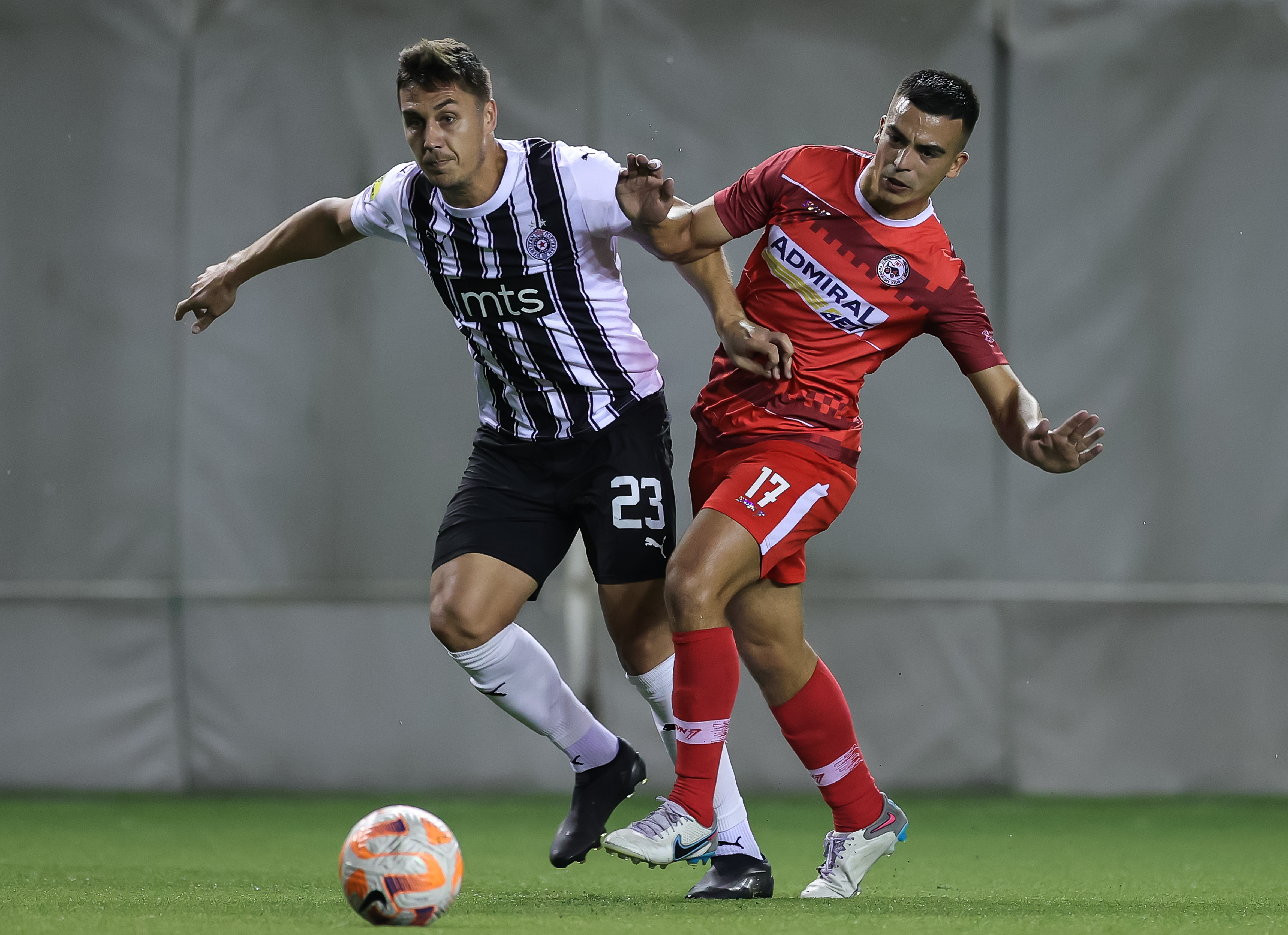 during the Mozzart Super Liga 2023/2024 match between IMT and Partizan at stadium FK Vozdovac (JNA) on September  03, 2023 in Belgrade, Serbia. (Photo by Srdjan Stevanovic/Starsport.rs ©)