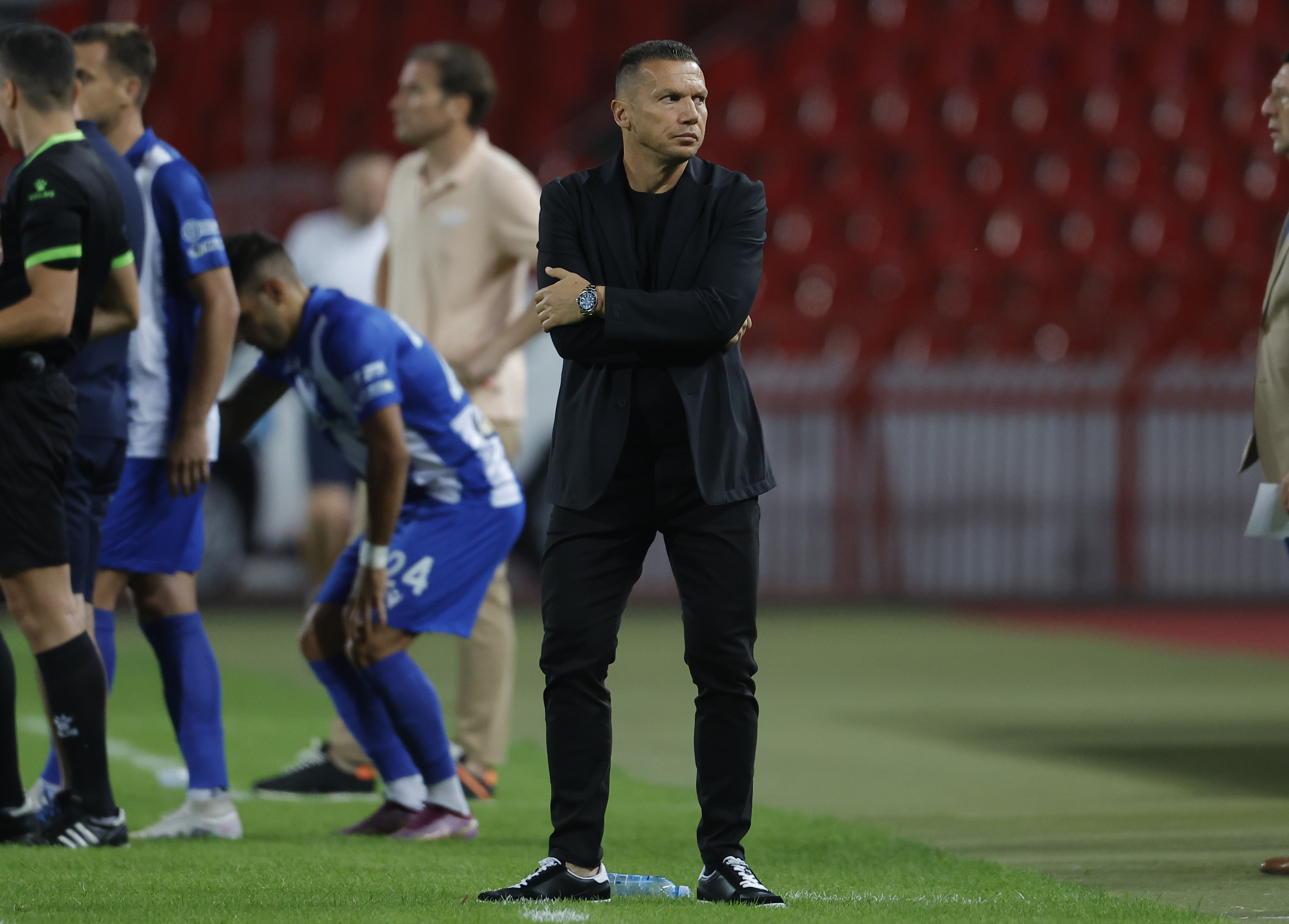 Crvena Zvezda's head coach Barak Bachar during Serbian Super League football match between Crvena Zvezda and Novi Pazar in Belgrade, Serbia, on Sept. 2. 2023. (photo by Pedja Milosavljevic)