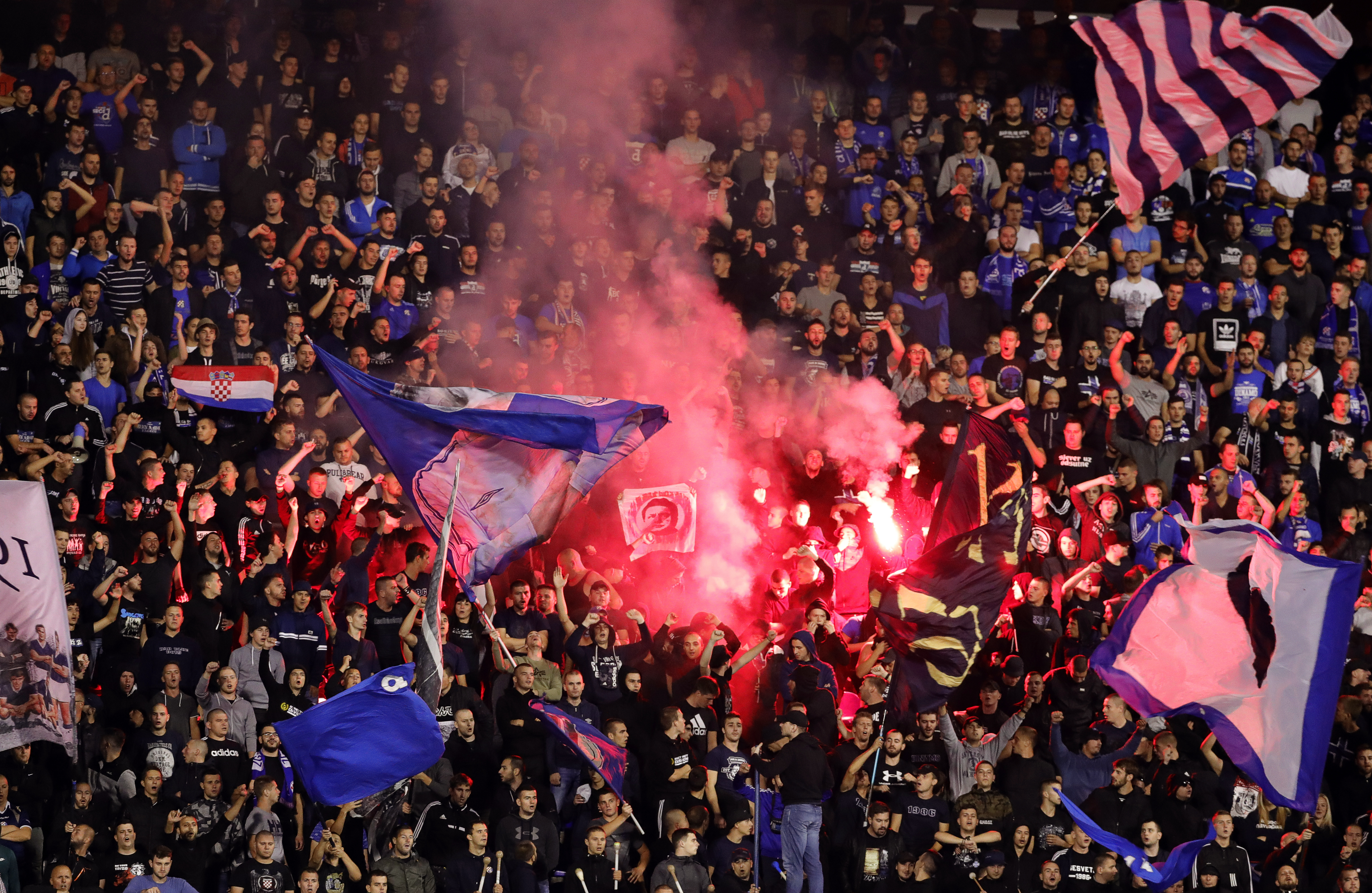 Dinamo navijači, Foto: EPA-EFE/ANTONIO BAT
