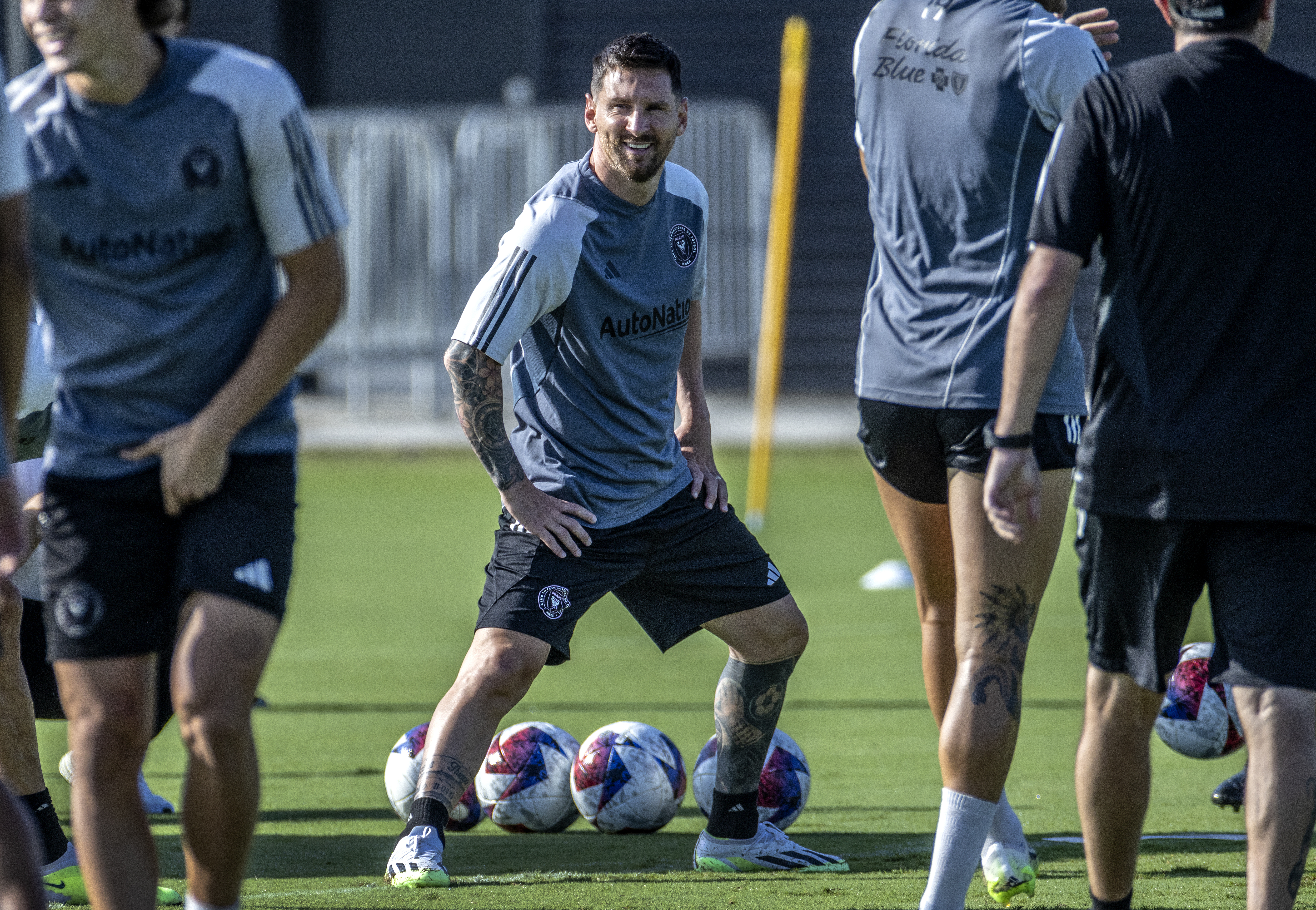 Messi's first training session with Inter Miami CF