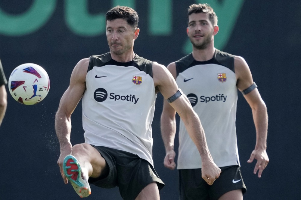 FC Barcelona training session