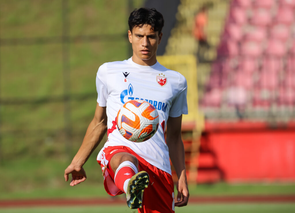 Marko Stamenic during the preparation pripremni friendly prijateljski match between Crvena Zvezda and FK Borac Banja Luka at stadium Radomir Antic on June 29, 2023 in Uzice, Serbia. (Photo by Starsport.rs ©)