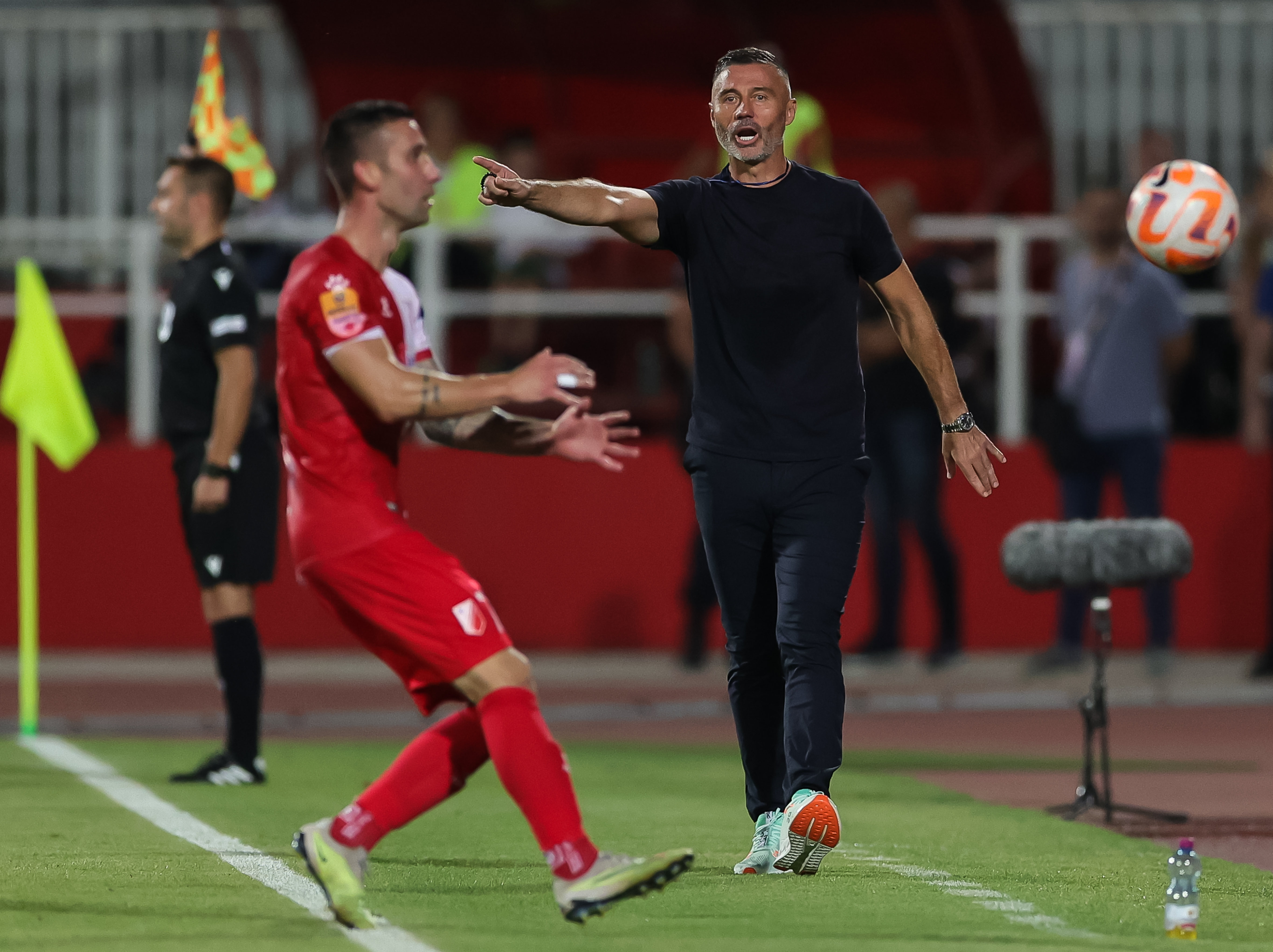 during the UEFA Conference League 2023/2024 match between Vojvodina and APOEL Cyprus at stadium Karadjordje on August 03, 2023 in Novi Sad, Serbia. (Photo by Srdjan Stevanovic/Starsport.rs ©)