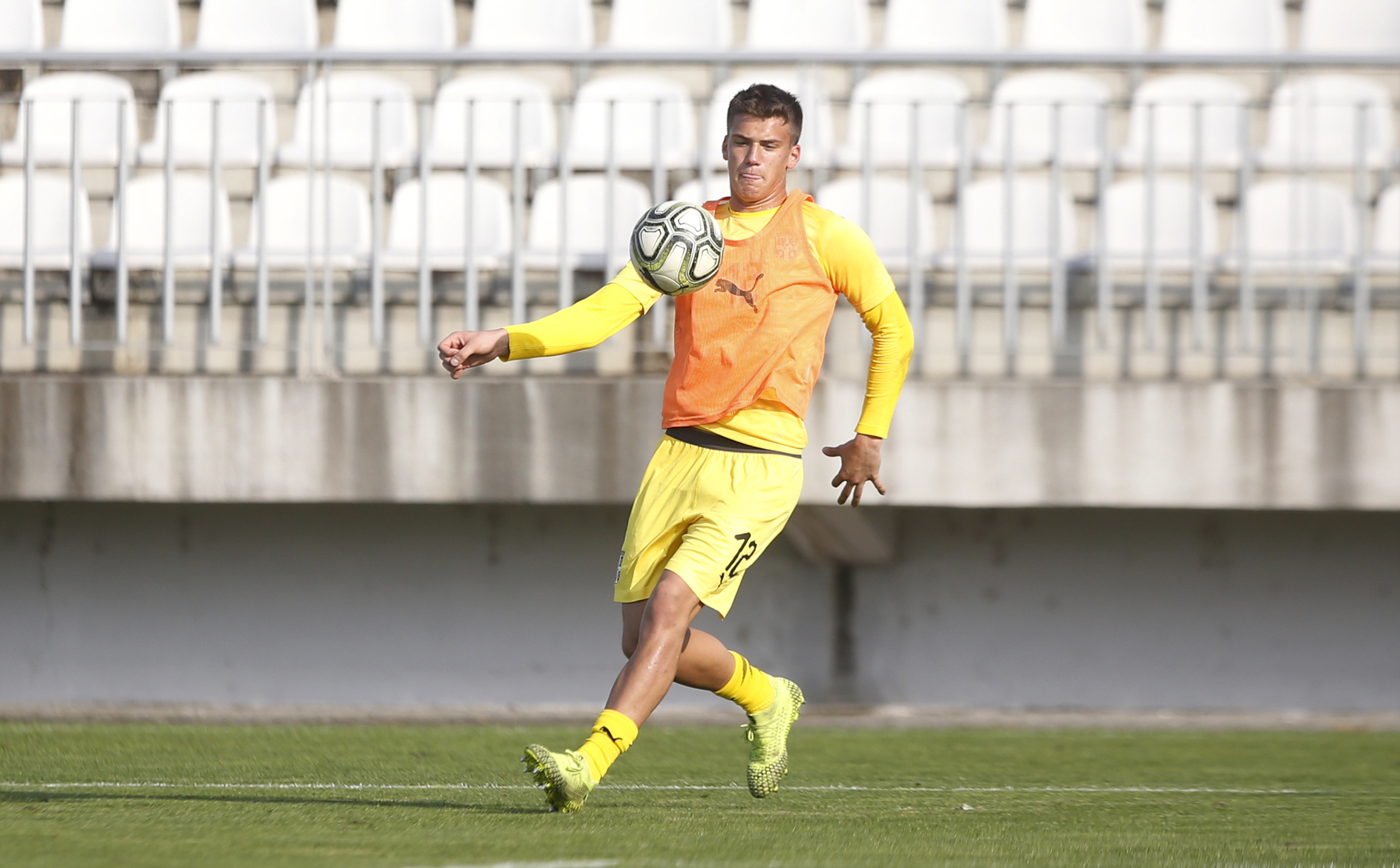 Fudbal Soccer Europen Under 19 Championship 2020-Qualifying Round
Spanija U19 v Srbija U19 
Filip Stankovic
Beograd, 14.10.2019.
foto: Miroslav Todorovic/Starsportphoto ©