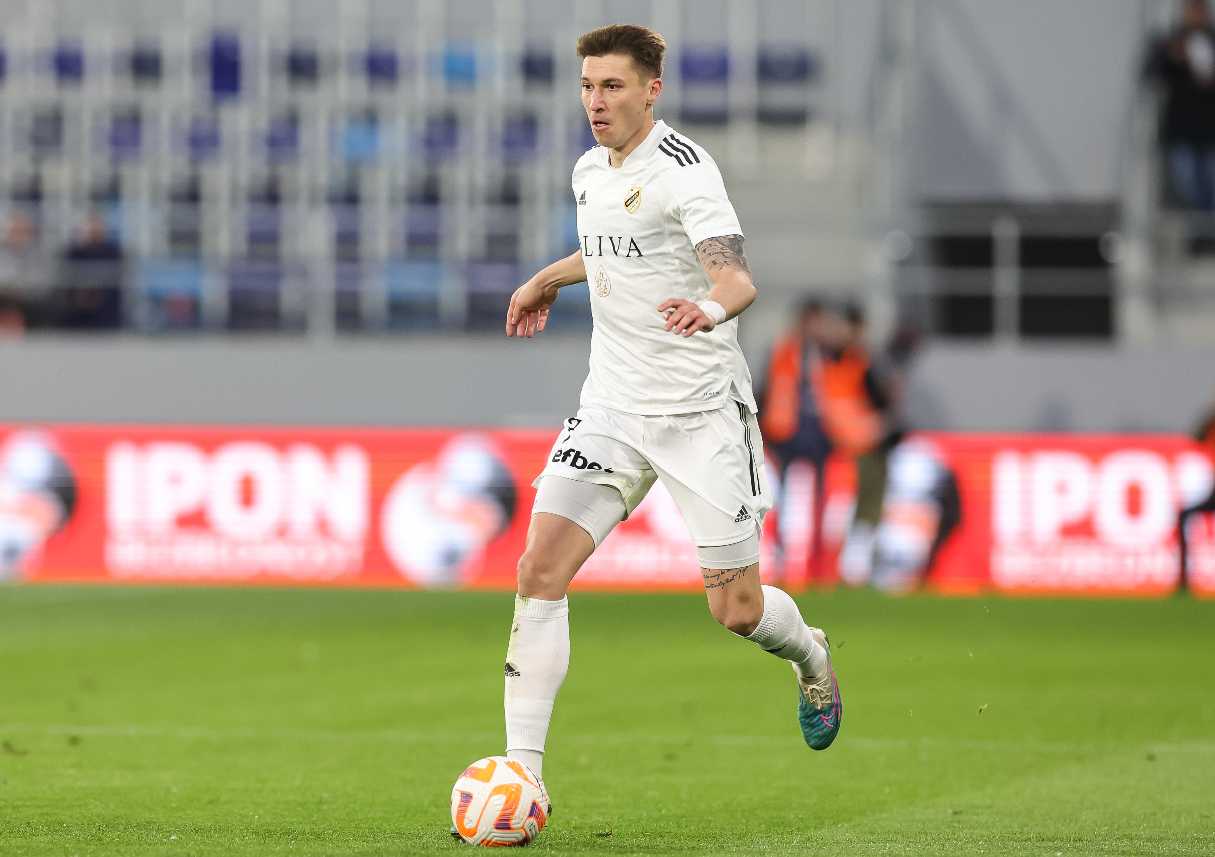 Nemanja Tosic during the Mozzart Super Liga 2022/2023 Play Off match between TSC Backa Topola and Cukaricki on stadium TSC Arena on April 27, 2023 in Belgrade, Serbia. (Photo by Srdjan Stevanovic/Starsport.rs ©)