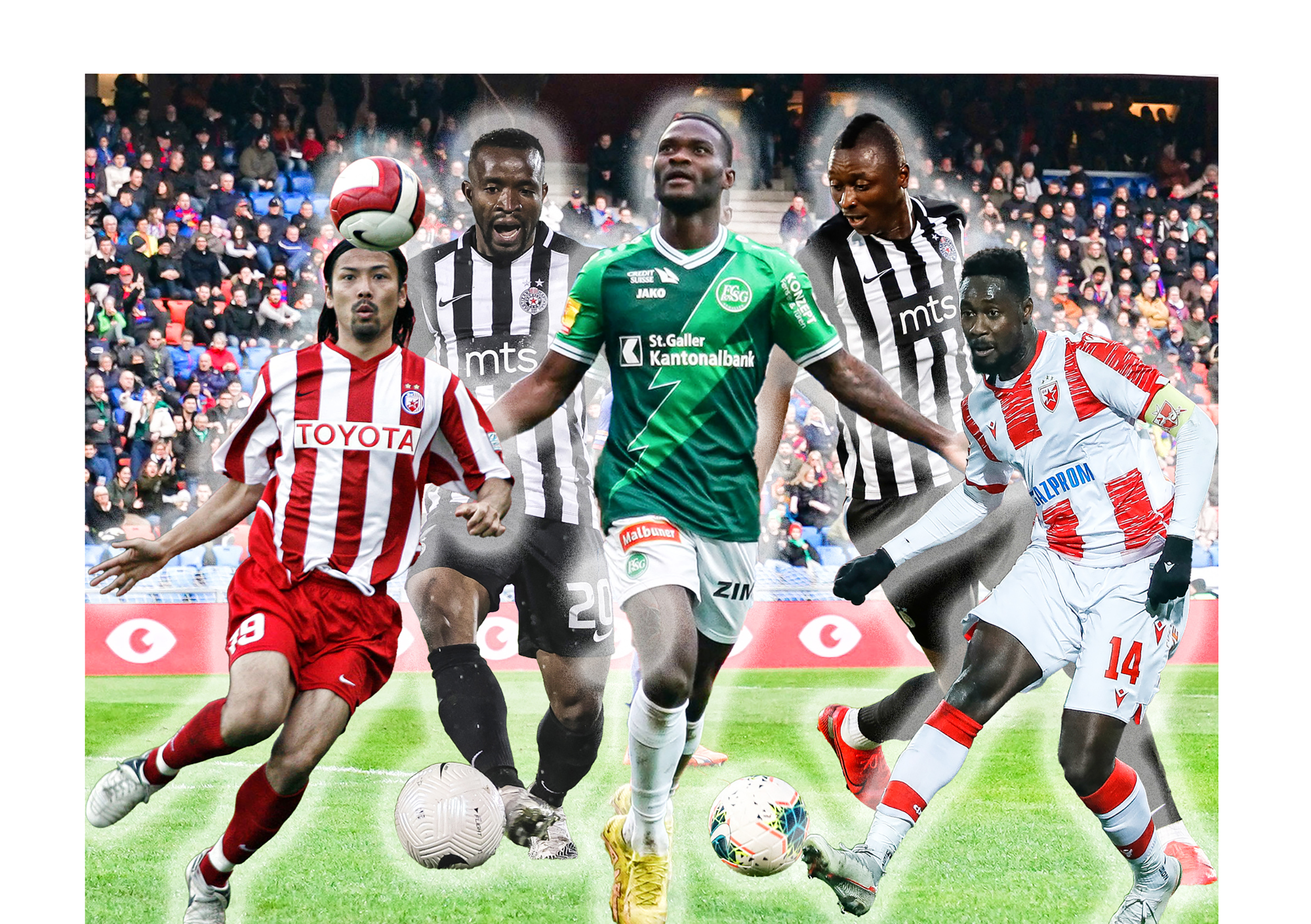 12.03.2023, Basel, St. Jakob-Park, Super League: FC Basel 1893 - FC St.Gallen 1879, 22 Emmanuel Latte Lath (St. Gallen)