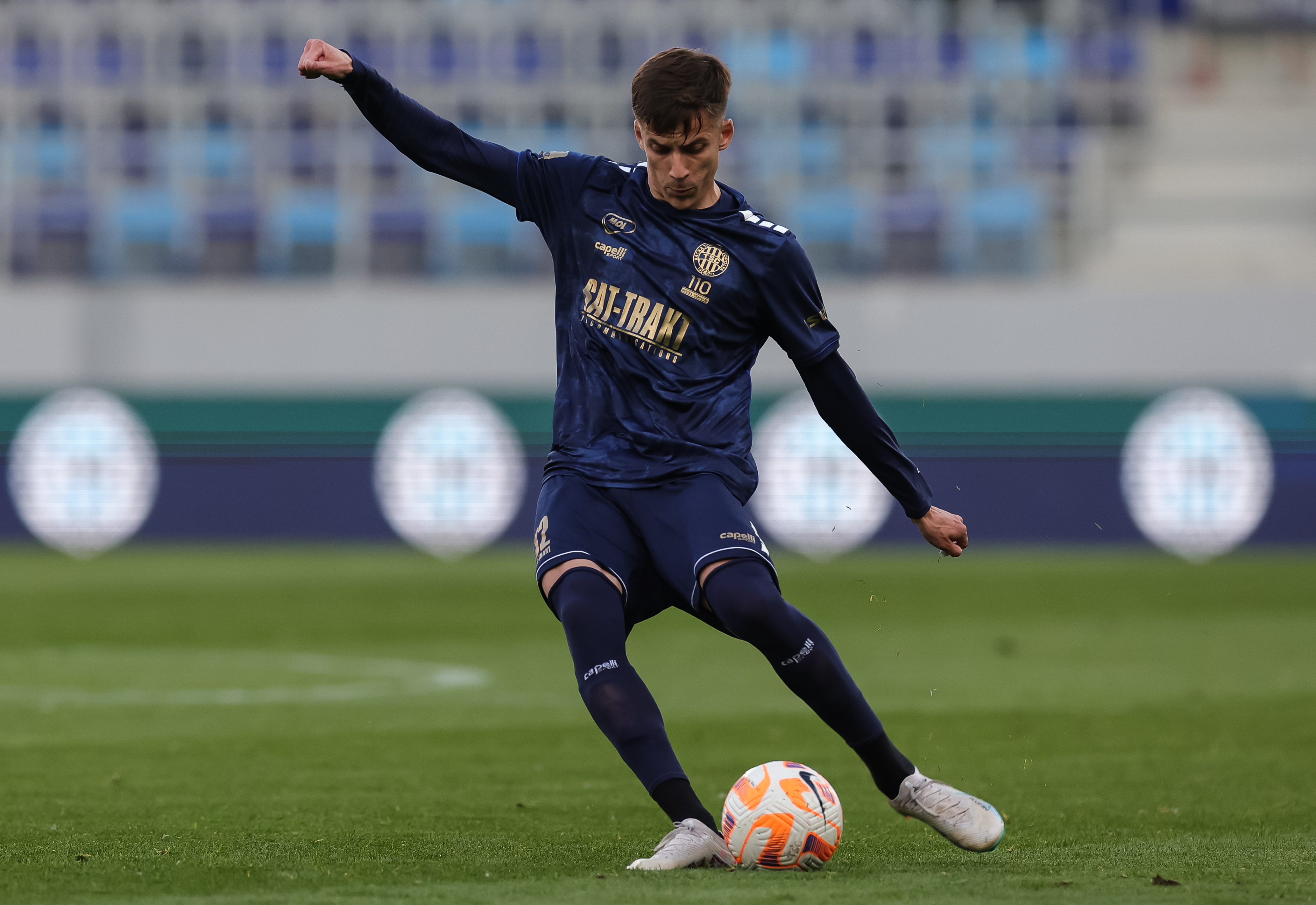 Luka Ilic during the Mozzart Super Liga 2022/2023 Play Off match between Partizan and Crvena zvezda on stadium FK Partizan (JNA) on April 26, 2023 in Belgrade, Serbia. (Photo by Srdjan Stevanovic/Starsport.rs ©)