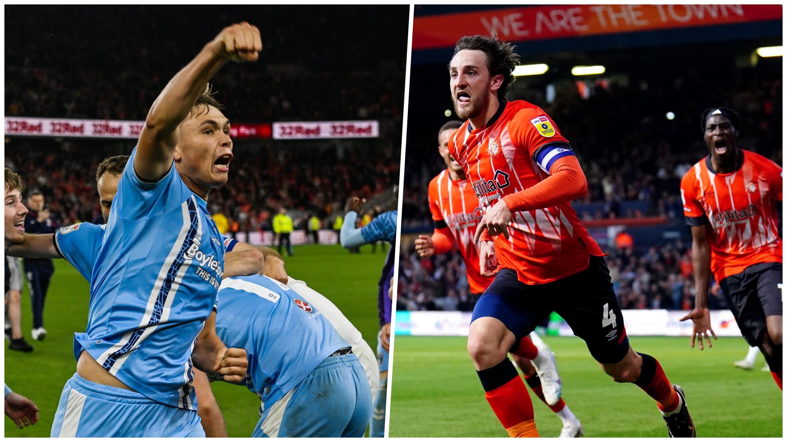 Luton Town i Coventry City.