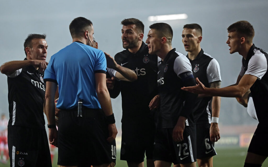 sudija Aleksandar Zivkovic sudjenje Crvena Zvezda - Partizan, Derbi, Super Liga Srbije 3 - Mart - 2023.Beograd, Srbija Photo: © 2023 Pedja Milosavljevic / STARSPORT