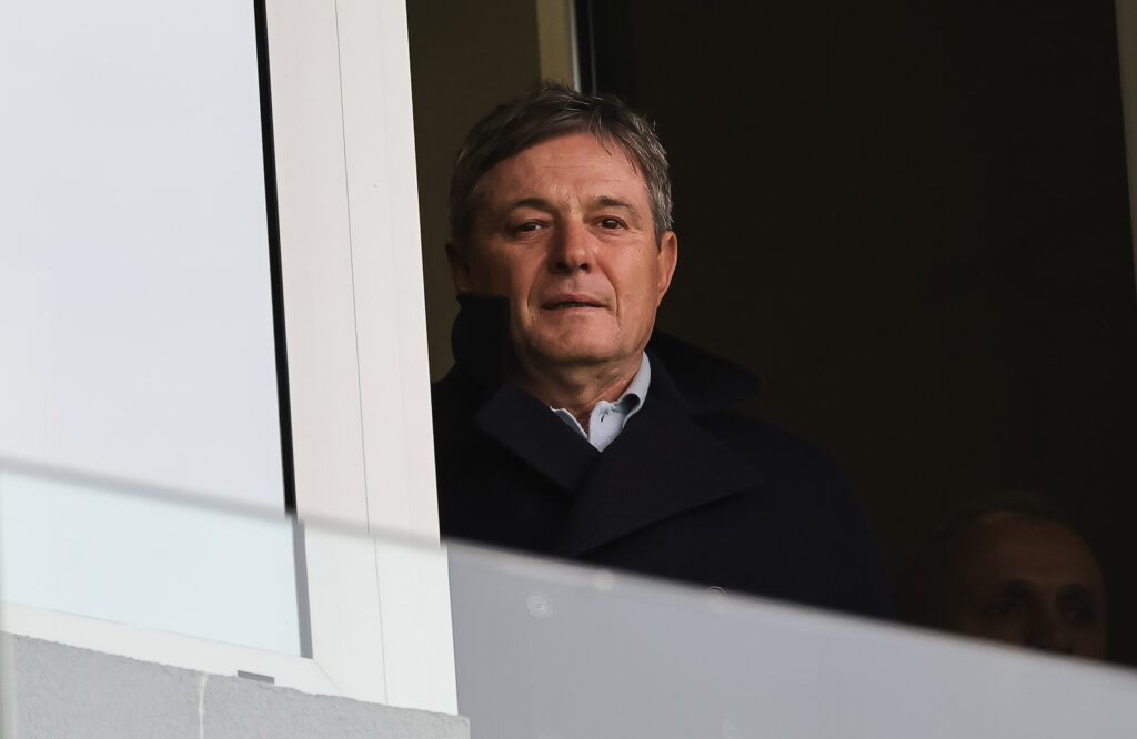 during the Cukaricki v Partizan -  Mozzart Super Liga 2022/2023 match on stadium FK Cukaricki on April 11, 2023 in Belgrade, Serbia. (Photo by Srdjan Stevanovic/Starsport.rs ©)