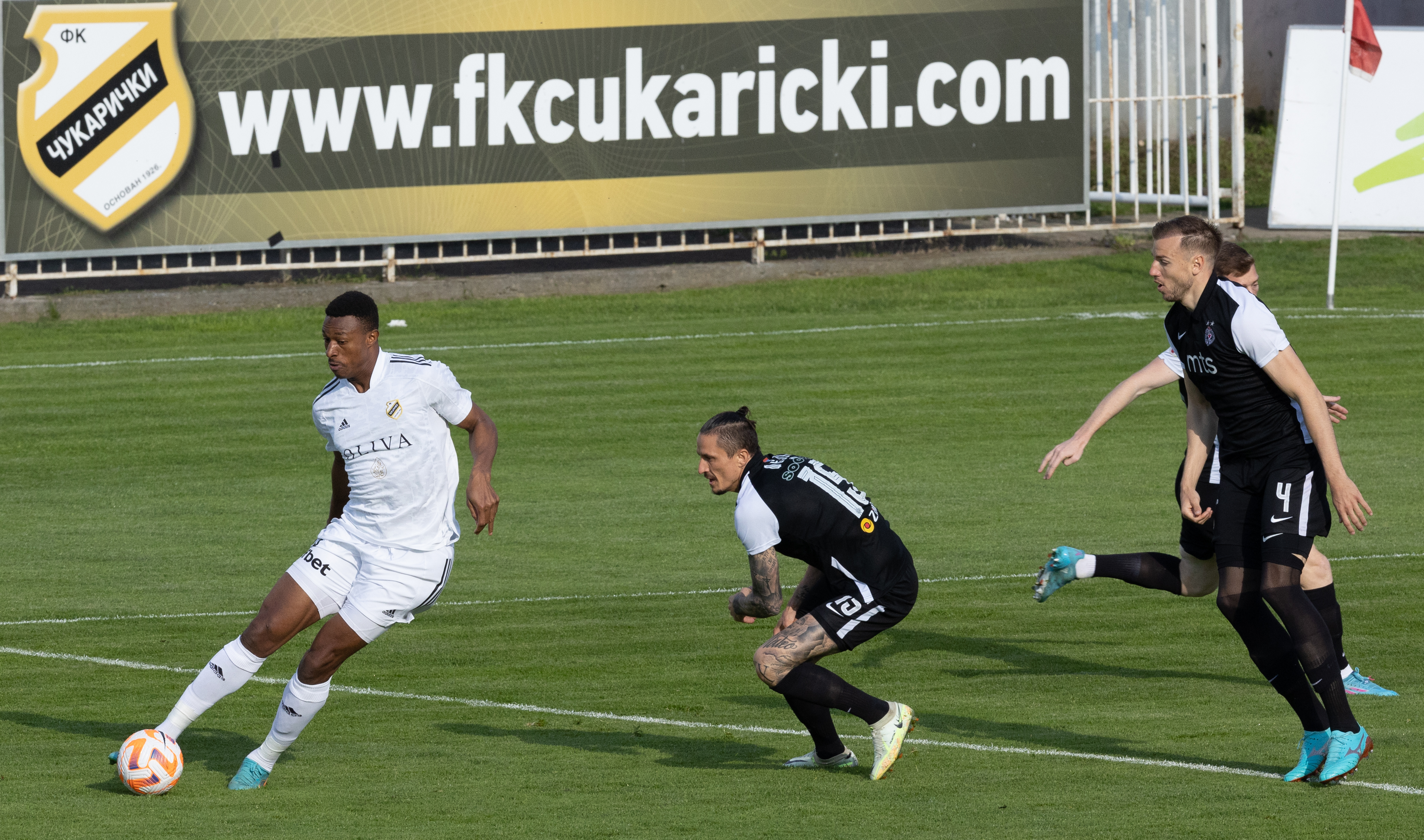 nastavak prekinutog meca during the Cukaricki v Partizan -  Mozzart Super Liga 2022/2023 match on stadium FK Partizan (JNA) on April 20, 2023 in Belgrade, Serbia. (Photo by Srdjan Stevanovic/Starsport.rs ©)