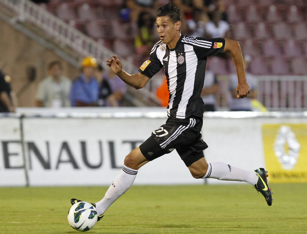 Fudbal season 2012-2013 Jelen Super league.Partizan v BSK Borca.Mohamed Zabiaa.Beograd, 11.08.2012..foto: Srdjan Stevanovic/Starsportphoto ©