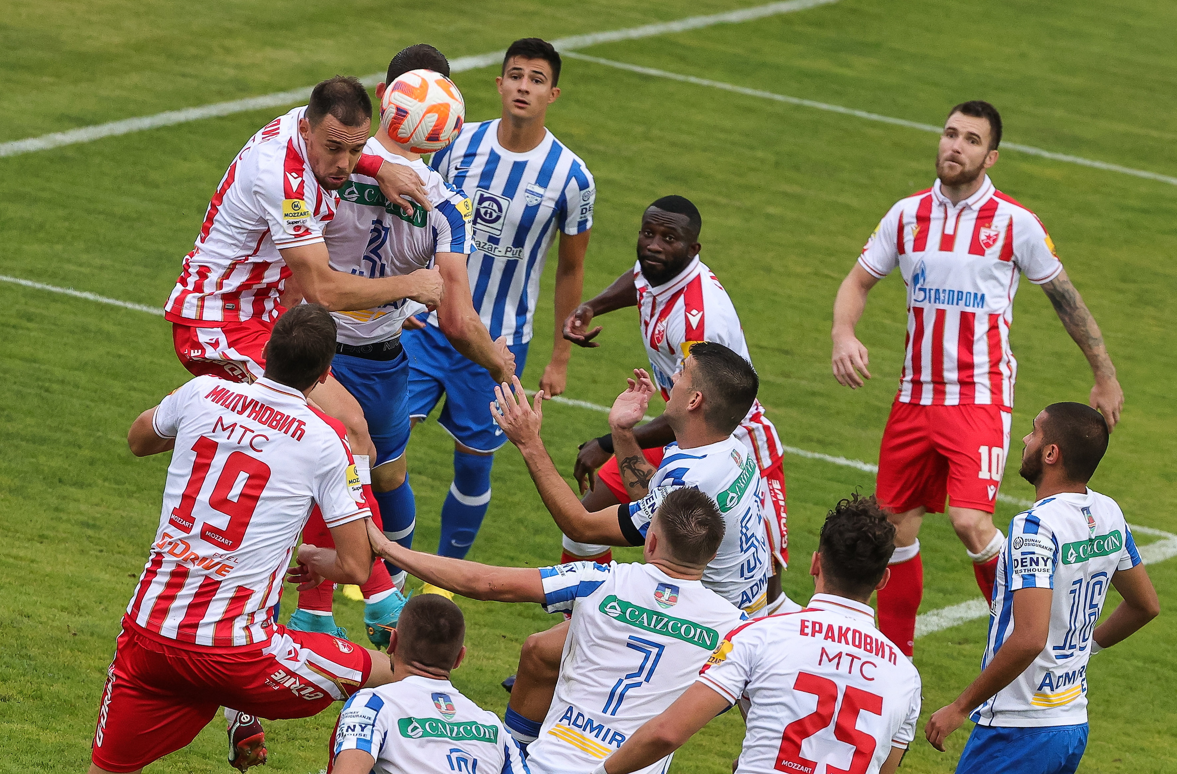 Novi Pazar v Crvena Zvezda, Mozzart Super Liga 2022/2023 at stadium Cazcoin Arena on September 11, 2022 in Novi Pazar, Serbia. (Photo by Srdjan Stevanovic/Starsport.rs ©)