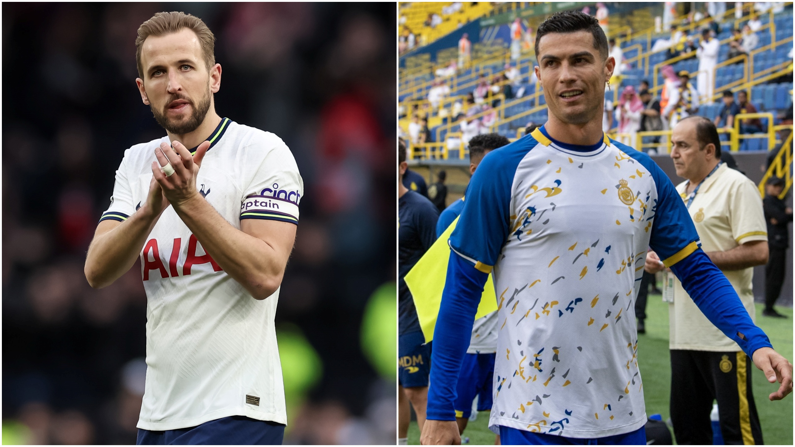 Hari Kejn i Kristijano Ronaldo, kombo Foto: EPA-EFE/Isabel Infantes/AA/ABACA / Abaca Press / Profimedia