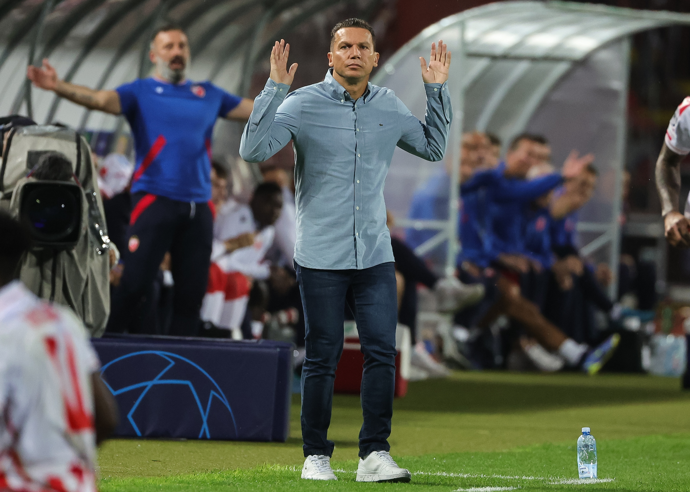 Head coach Barak Bakhar
Crvena Zvezda v Maccabi Haifa - UEFA Champions League Play Off second leg match Season 2022/2023 on August 23, 2022 in Belgrade, Serbia. (Photo by Srdjan Stevanovic/Starsport.rs ©)