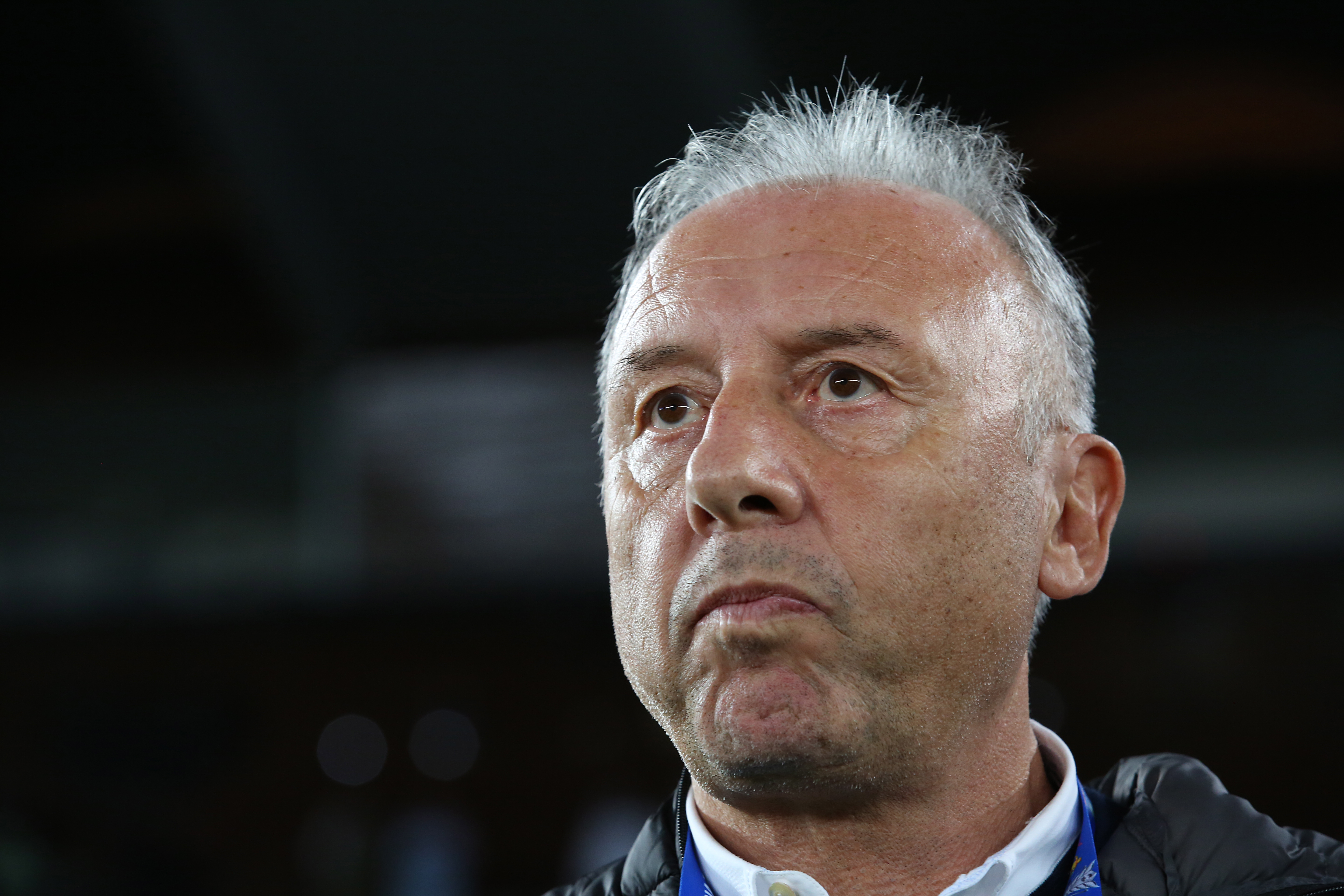 epa07306996 UAEs head coach Alberto Zaccheroni reacts during the 2019 AFC Asian Cup round of 16 match between UAE and Kyrgyzstan in Abu Dhabi, United Arab Emirates, 21 January 2019.  EPA-EFE/MAHMOUD KHALED