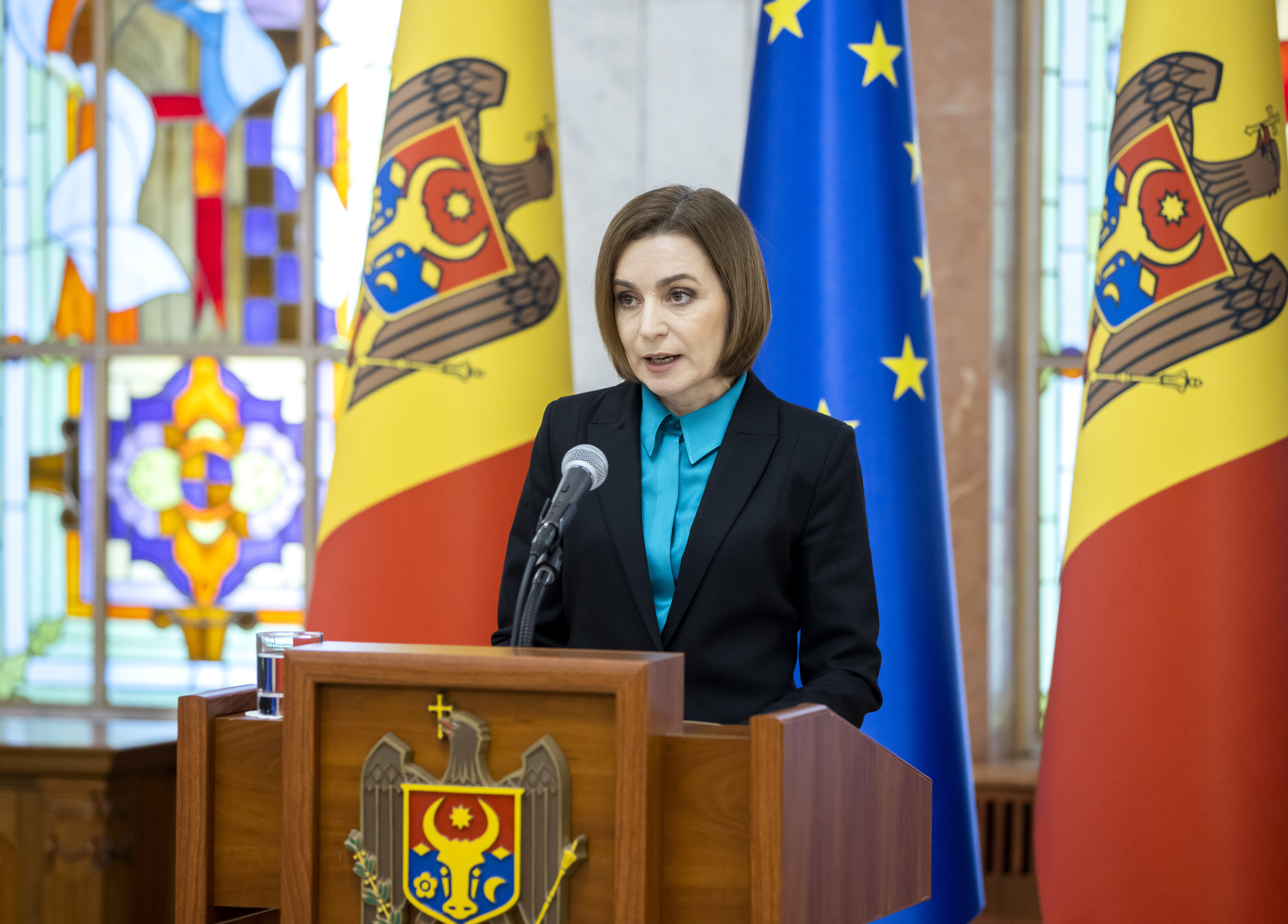 Moldova's president delivers remarks about national security