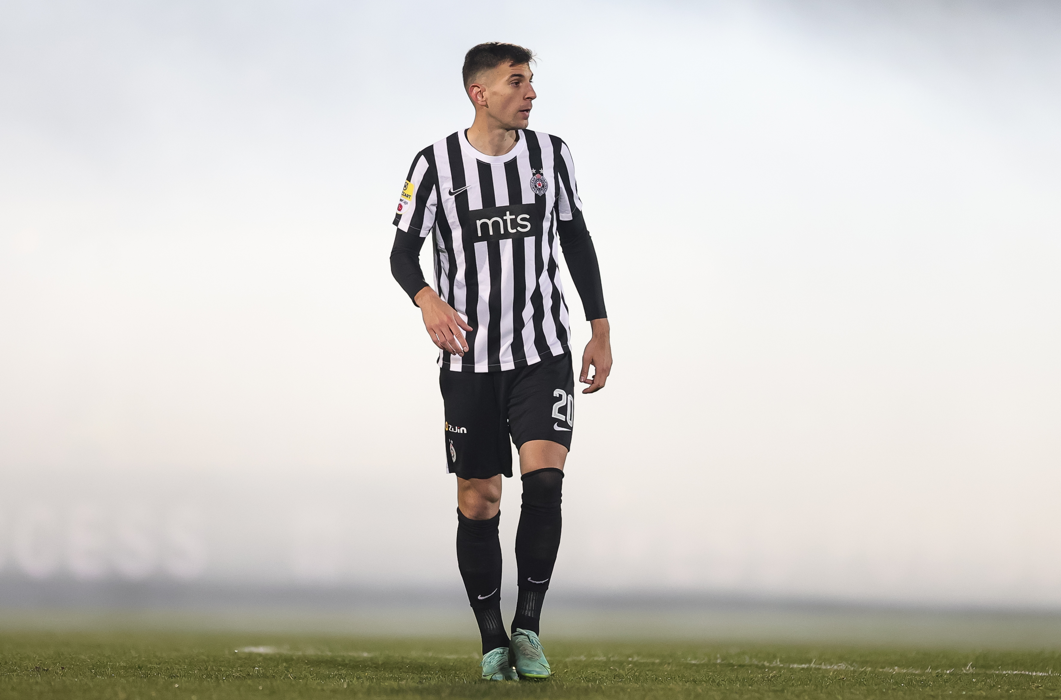 Andrija Pavlovic  during the Partizan v Mladost GAT -  Mozzart Super Liga 2022/2023 match on stadium FK Partizan (JNA) on January 11, 2023 in Belgrade, Serbia. (Photo by Srdjan Stevanovic/Starsport.rs ©)