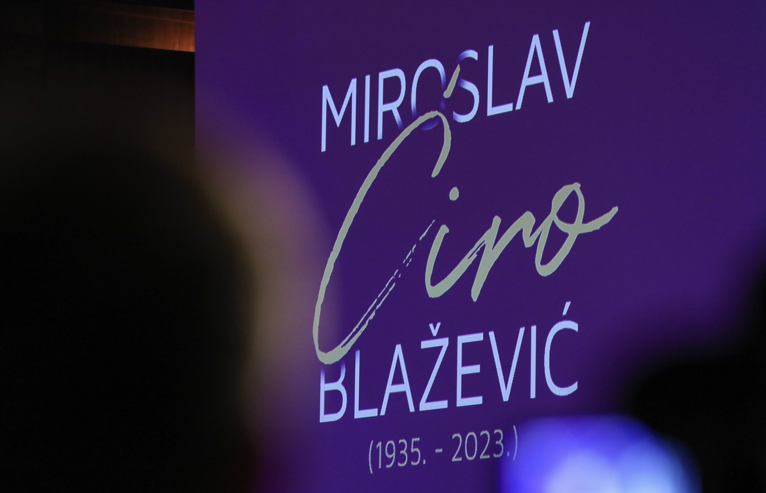 Zagreb, 15.02.2023 - Komemoracija Miroslavu Ciri Blazevicu odrzana je danas u KD Vatroslav Lisinski u Zagrebu. (BETAPHOTO/HINA/Lana SLIVAR DOMINIC)