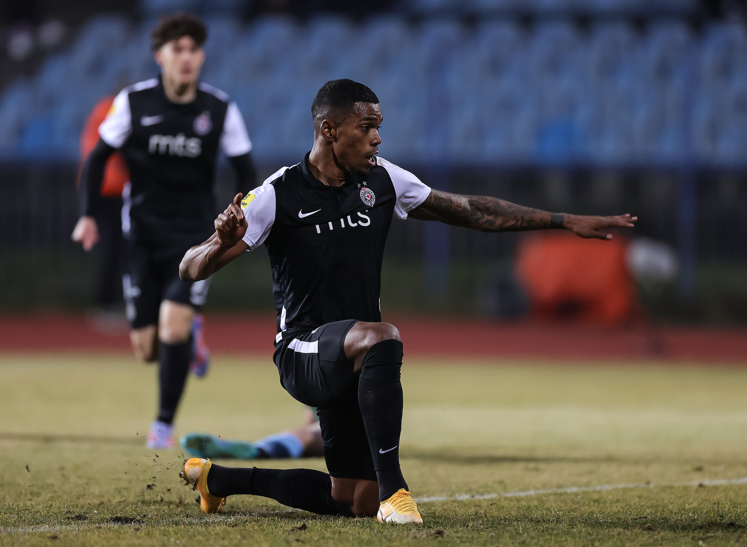 during the Mozzart Super Liga 2022/2023 match between Spartak Zdrebceva Krv and FK Partizan at stadium Subotica on February 19, 2023 in Subotica, Serbia. (Photo by Srdjan Stevanovic/Starsport.rs ©)