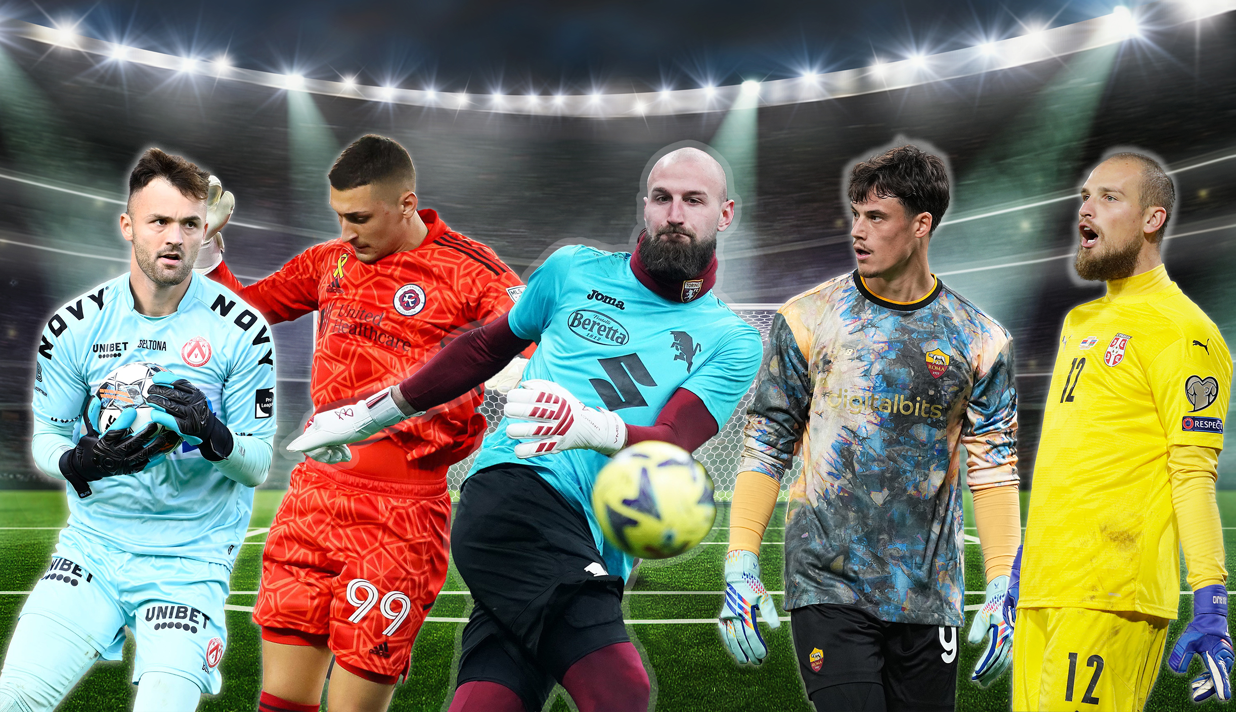 kombo golmani, Vanja Milinković-Savić u sredini oko njega Predrag Rajković, Đorđe Petrović, Marko ilić,Mile svilar