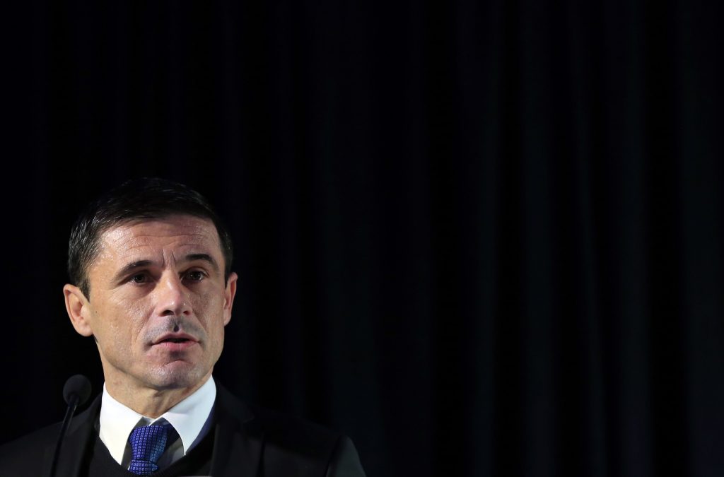 Fudbal-Izbor za najboljeg igraca trenera i sudije u izboru Fudbalski Savez Srbije
Zlatna lopta 2014
Milorad Mazic best referee sudija
Beograd, 18.14.2014.
foto: Srdjan Stevanovic/Starsportphoto ©