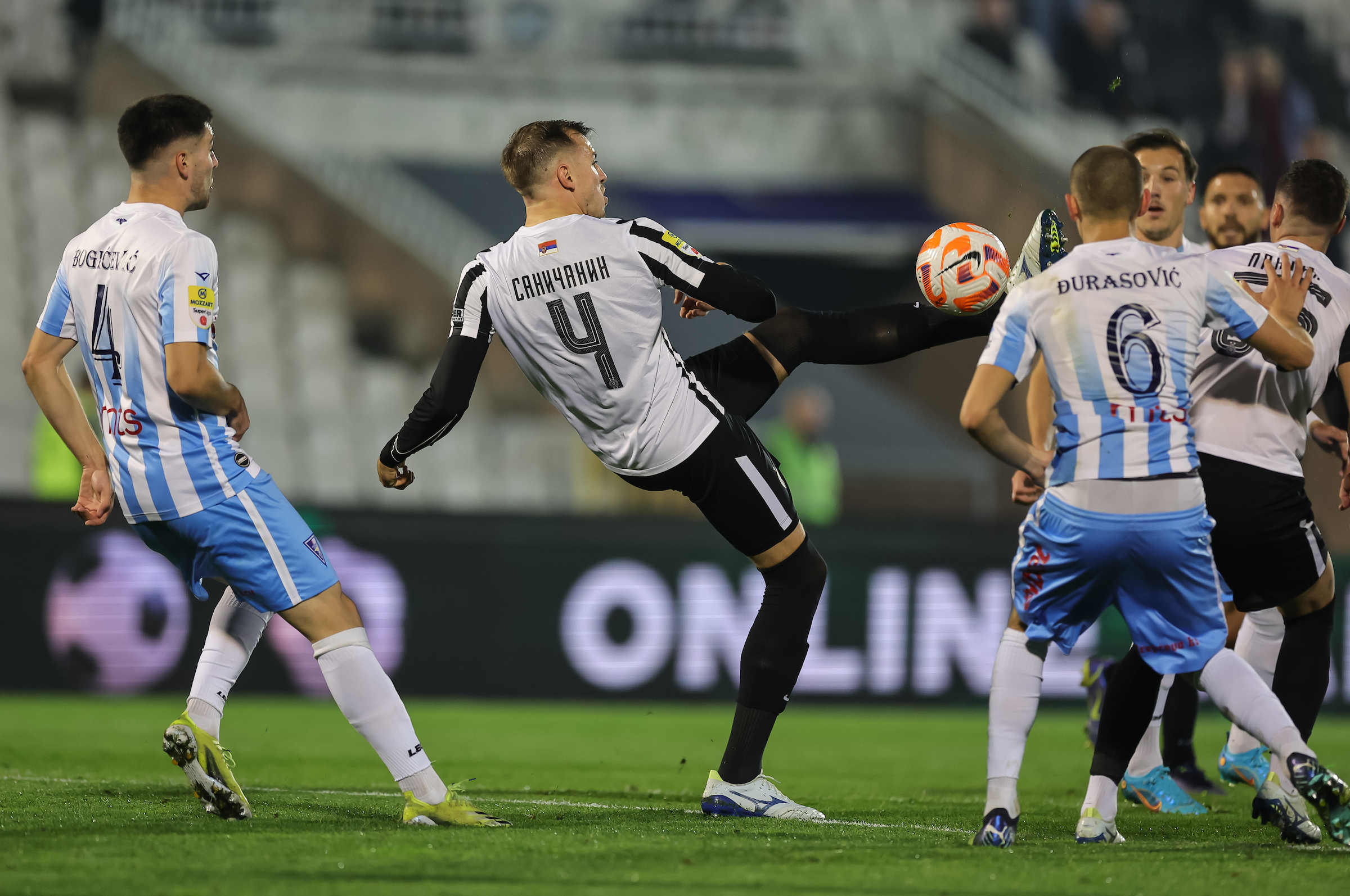 during the Partizan v Spartak -  Mozzart Super Liga 2022/2023 match on stadium FK Partizan (JNA) on November 11, 2022 in Belgrade, Serbia. (Photo by Srdjan Stevanovic/Starsport.rs ©)