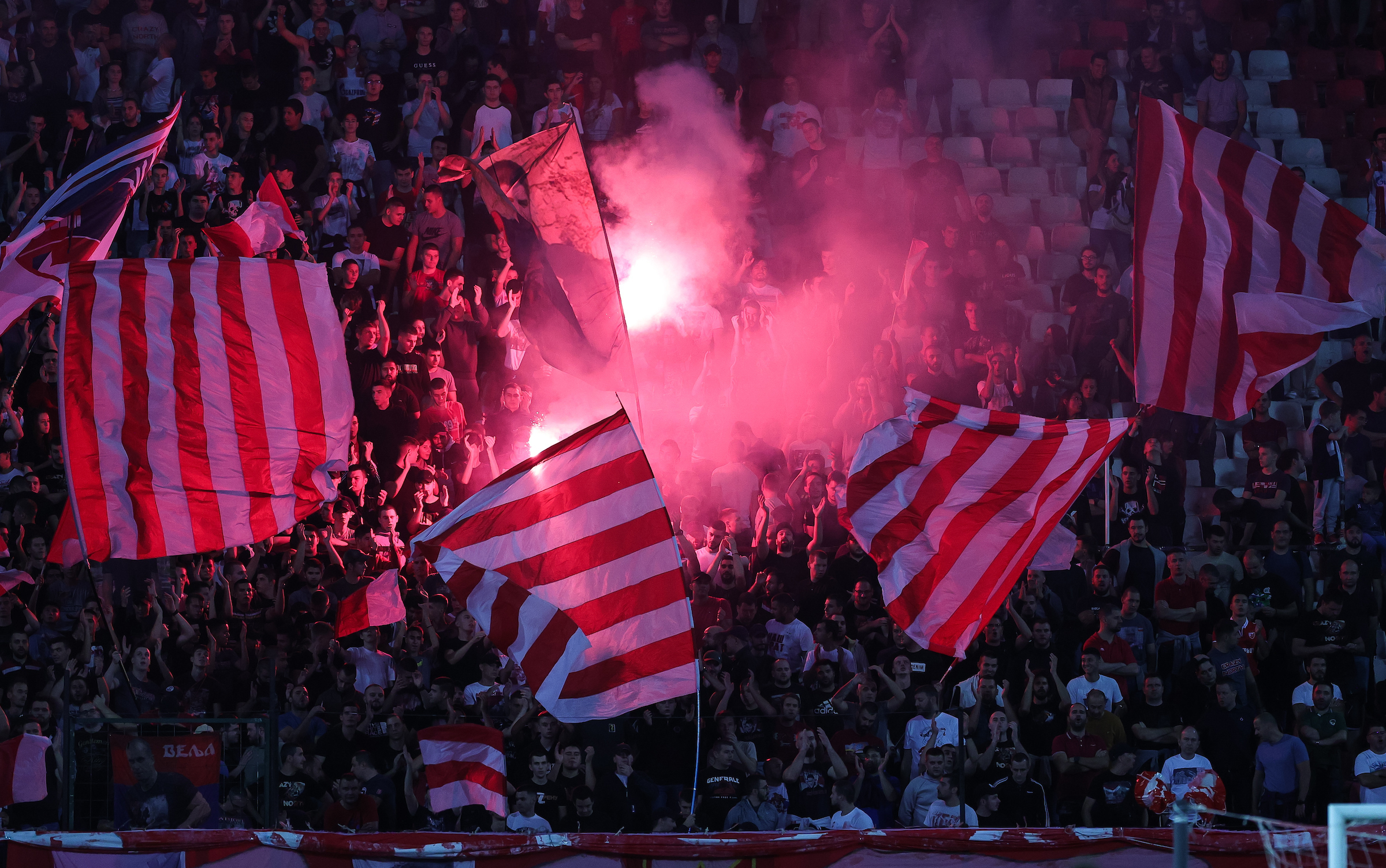 delije navijaci fans supporters zastave baklje flairs
Crvena Zvezda v TSC, Mozzart Super Liga 2022/2023 at stadium Rajko Mitic on September 04, 2022 in Belgrade, Serbia. (Photo by Srdjan Stevanovic/Starsport.rs ©)