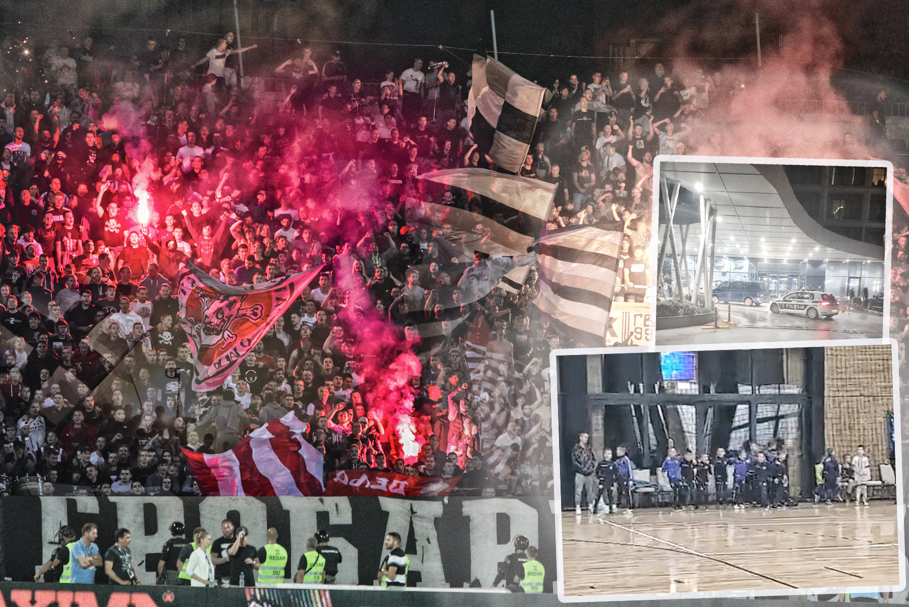 Football Serbian SuperLiga match Partizan Belgrade vs Crvena Zvezda