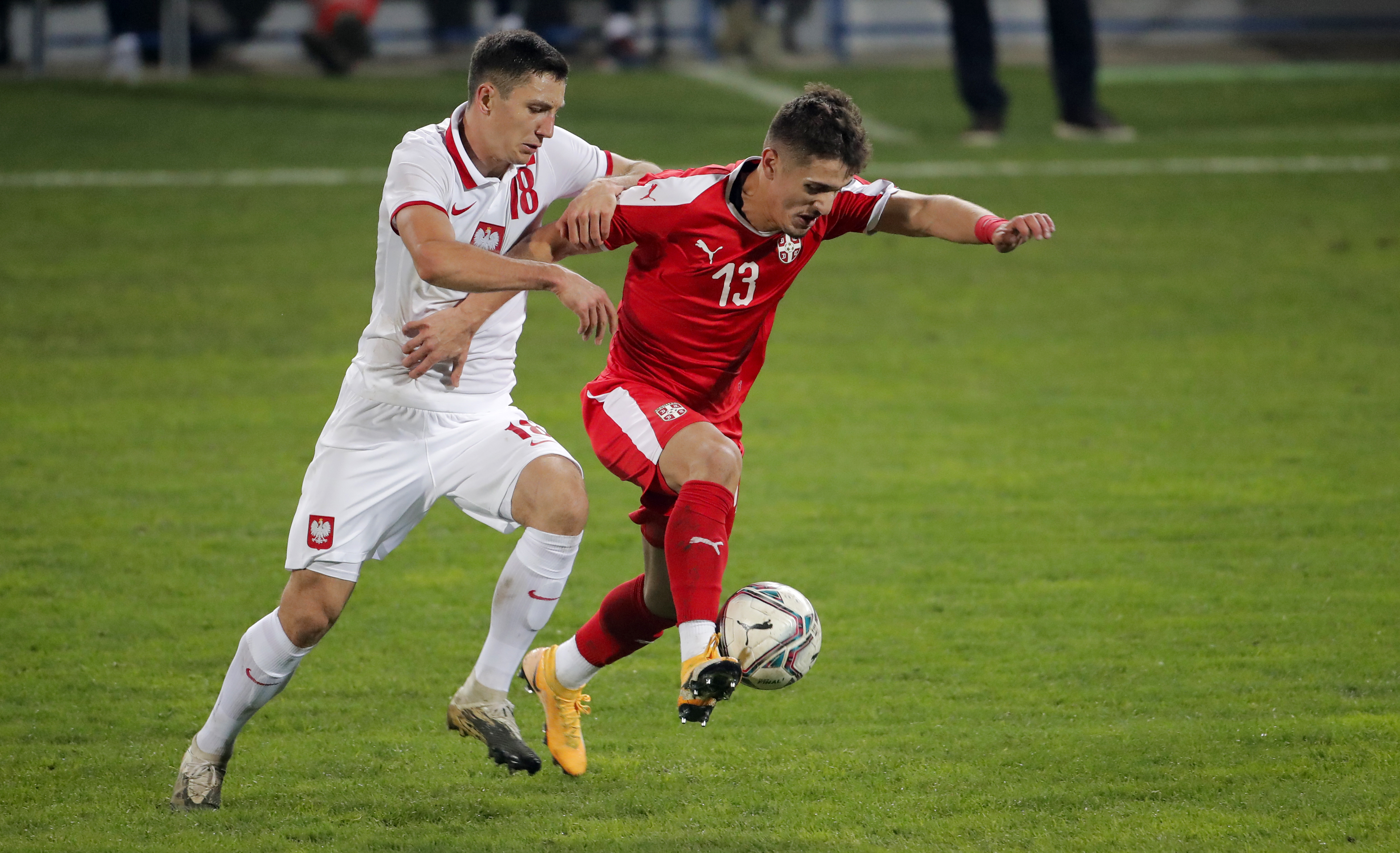 Radivoj Bosic U21 Serbia - Poland football fudbal Srbija - Poljska reprezentacija, national team, Gornji Milanovac, Srbija, Oktobar 9, 2020. 9.10.2020.
foto: Pedja Milosavljevic / STARSPORT