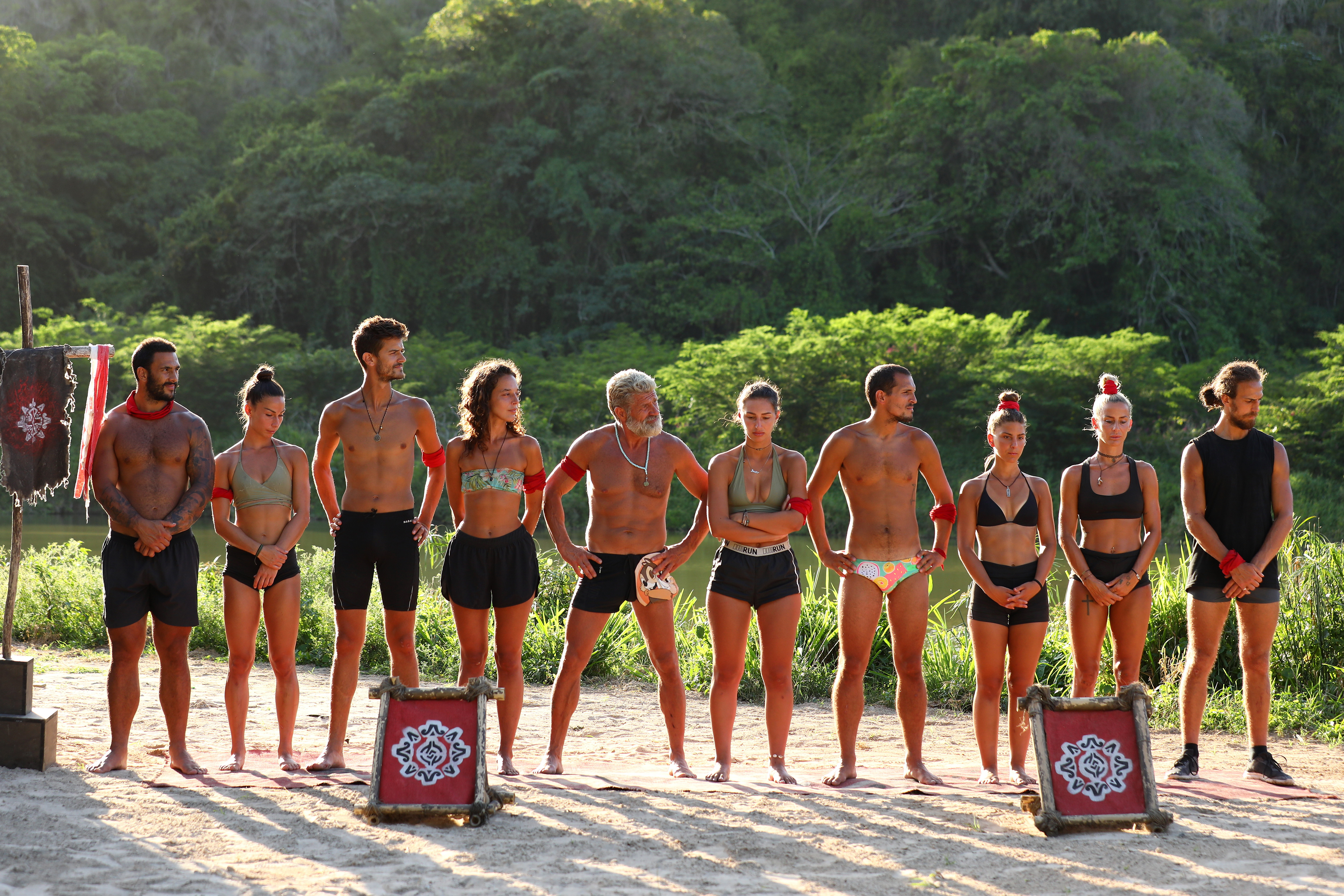 Dominikanska Republika, 04.04.2022.  takmičari, igra za plemenski  imunitet, takmičenje Survivor, crveni tim, Srbi, srpski tim Foto: Survivor/Promo