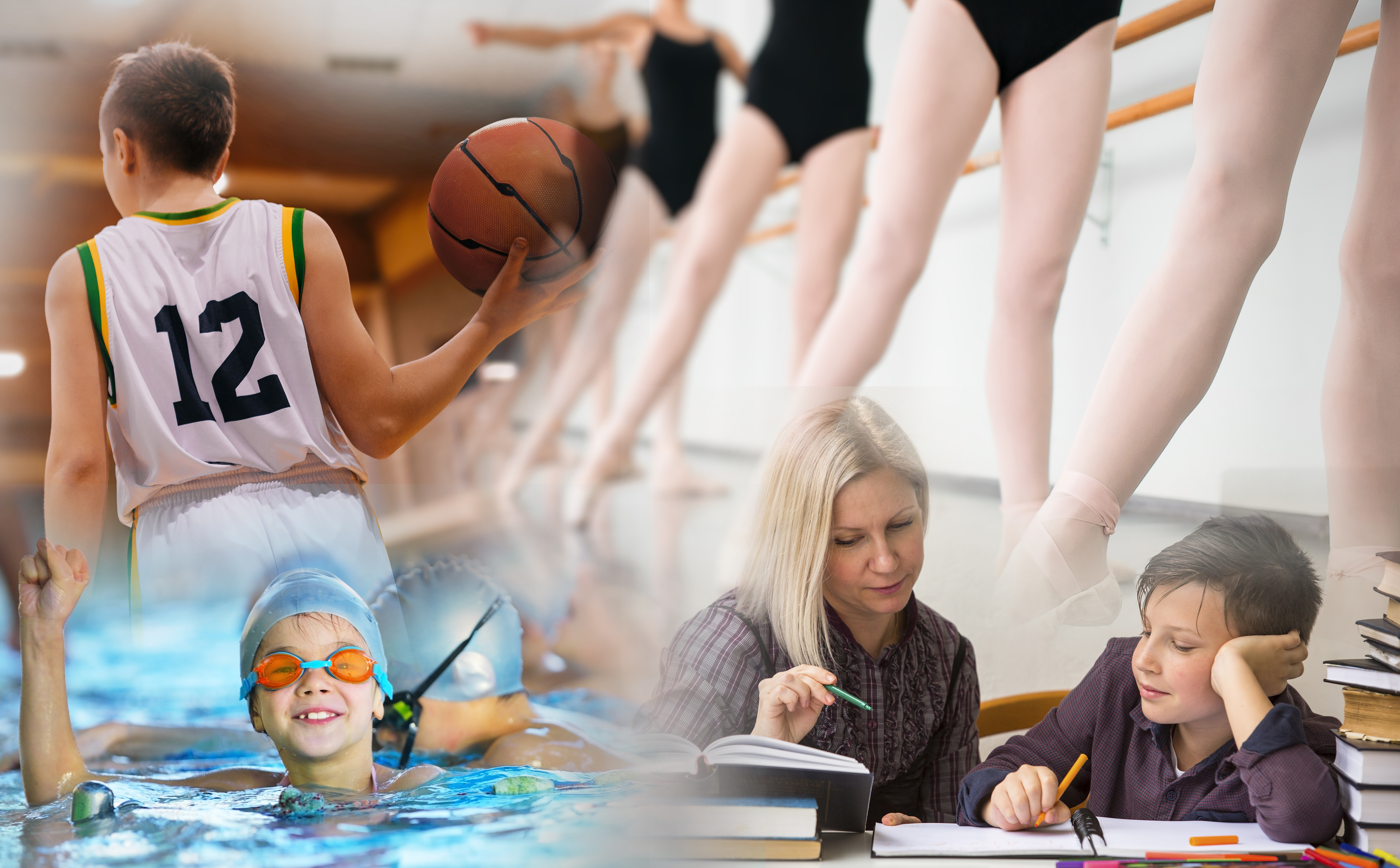 Vannastavne aktivnosti, privatni časovi, sport, košarka, balet, plivanje, kombo Foto: Shutterstock