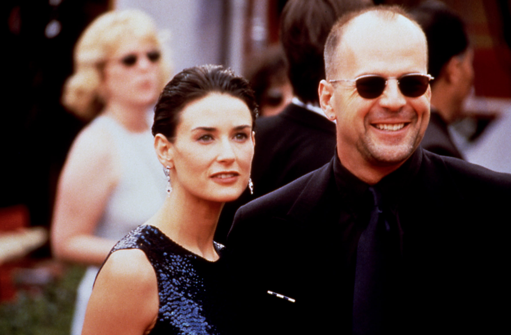 Demi Moore, Bruce Willis at the Emmy Awards, 1997,Image: 98321478, License: Rights-managed, Restrictions: For usage credit please use; Robert Hepler/Everett Collection, Model Release: no, Credit line: Robert Hepler Collection / Everett / Profimedia