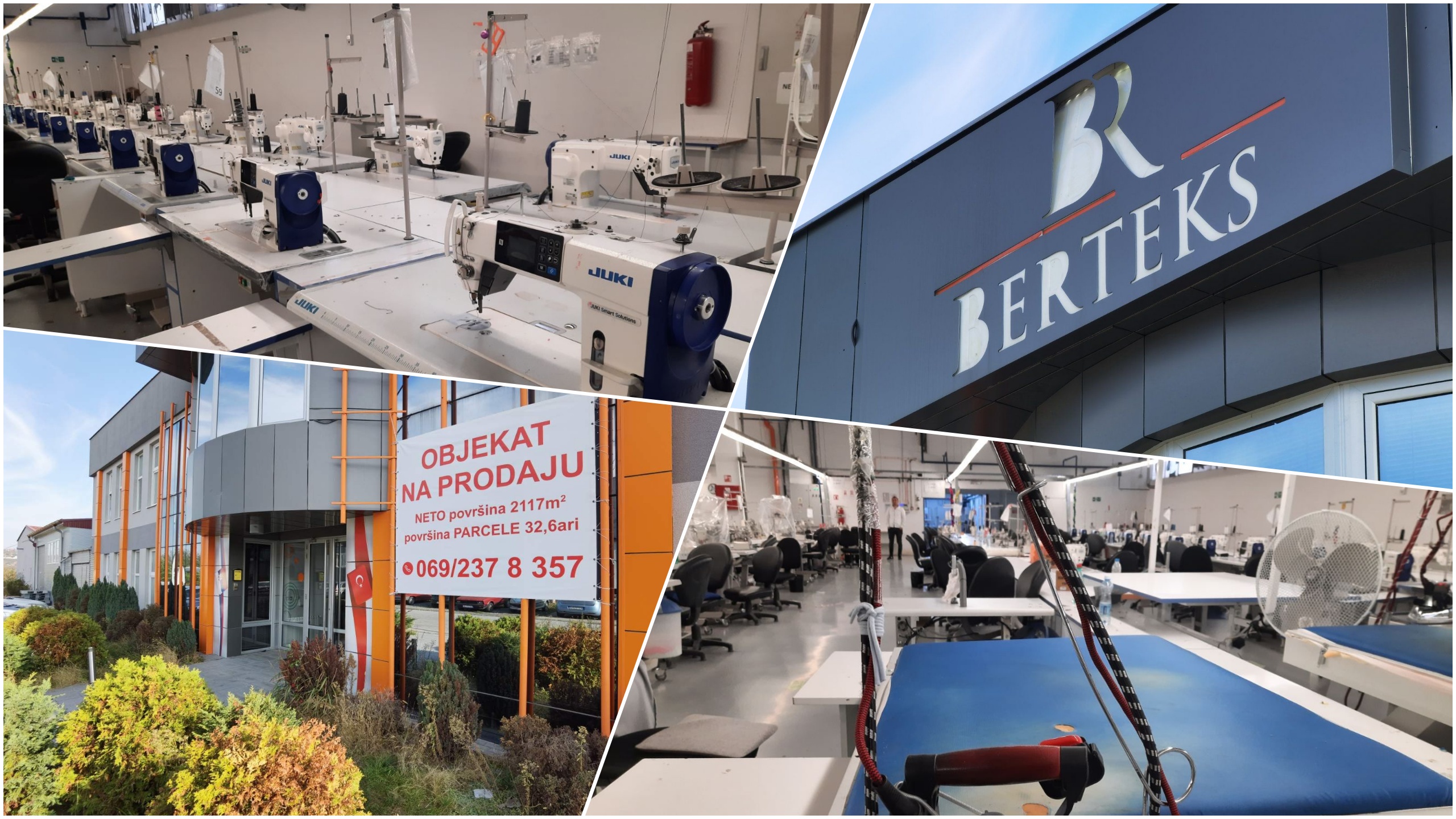 Kragujevac, turska fabrika Berteks, zatvorena fabrika, otpušteni radnici, kombo Foto: Aleksandra Petrović/Nova.rs