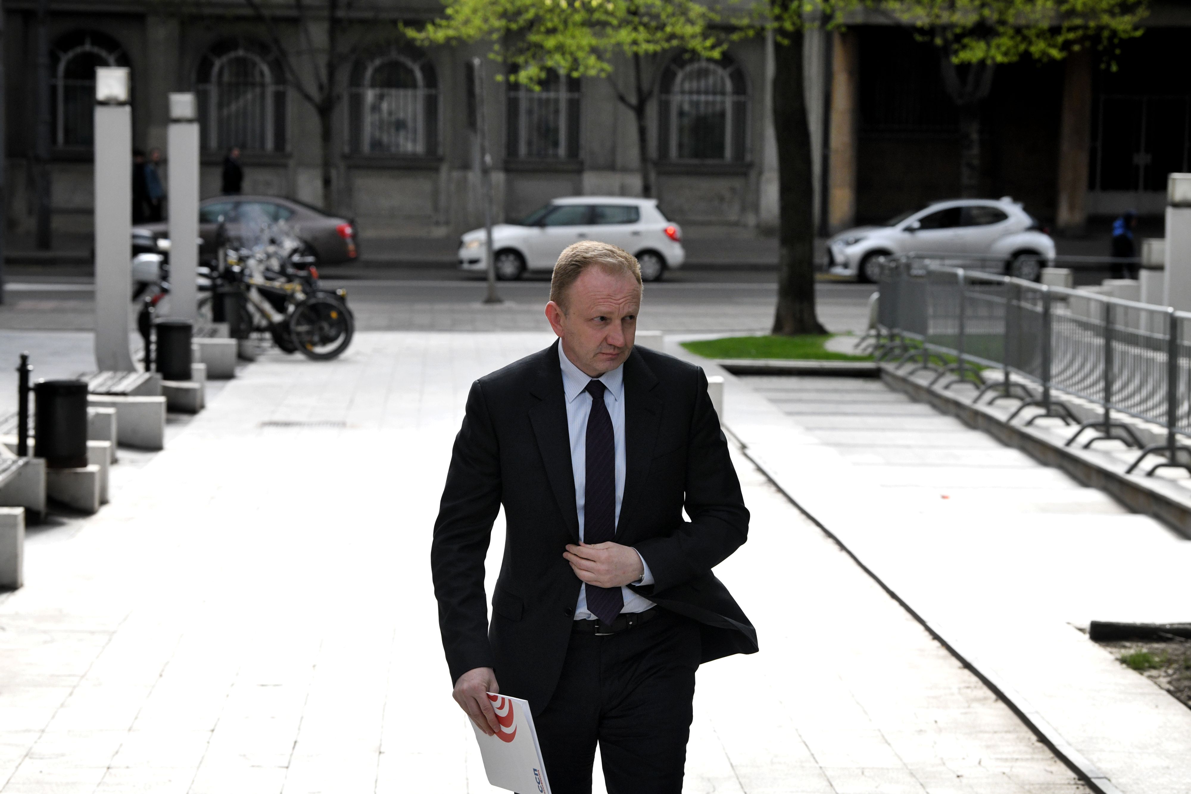 Beograd 11.04.2022. Dragan Đilas, Djilas, Andrićev venac, predsednistvo, sastanak sa Aleksandrom Vucicem Foto: Filip Krainčanić/Nova.rs