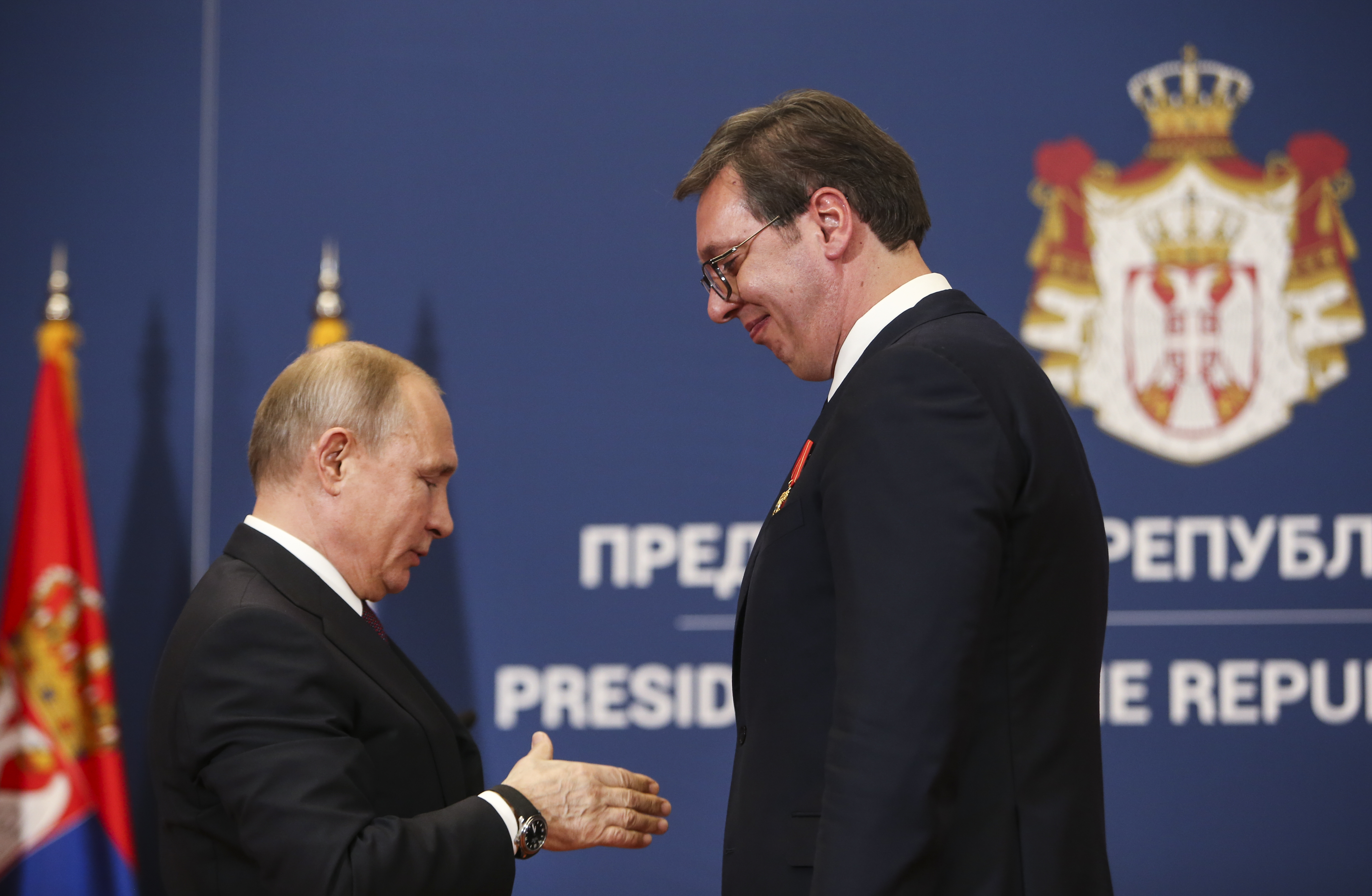 Russian President Putin visits Serbia vicic putin