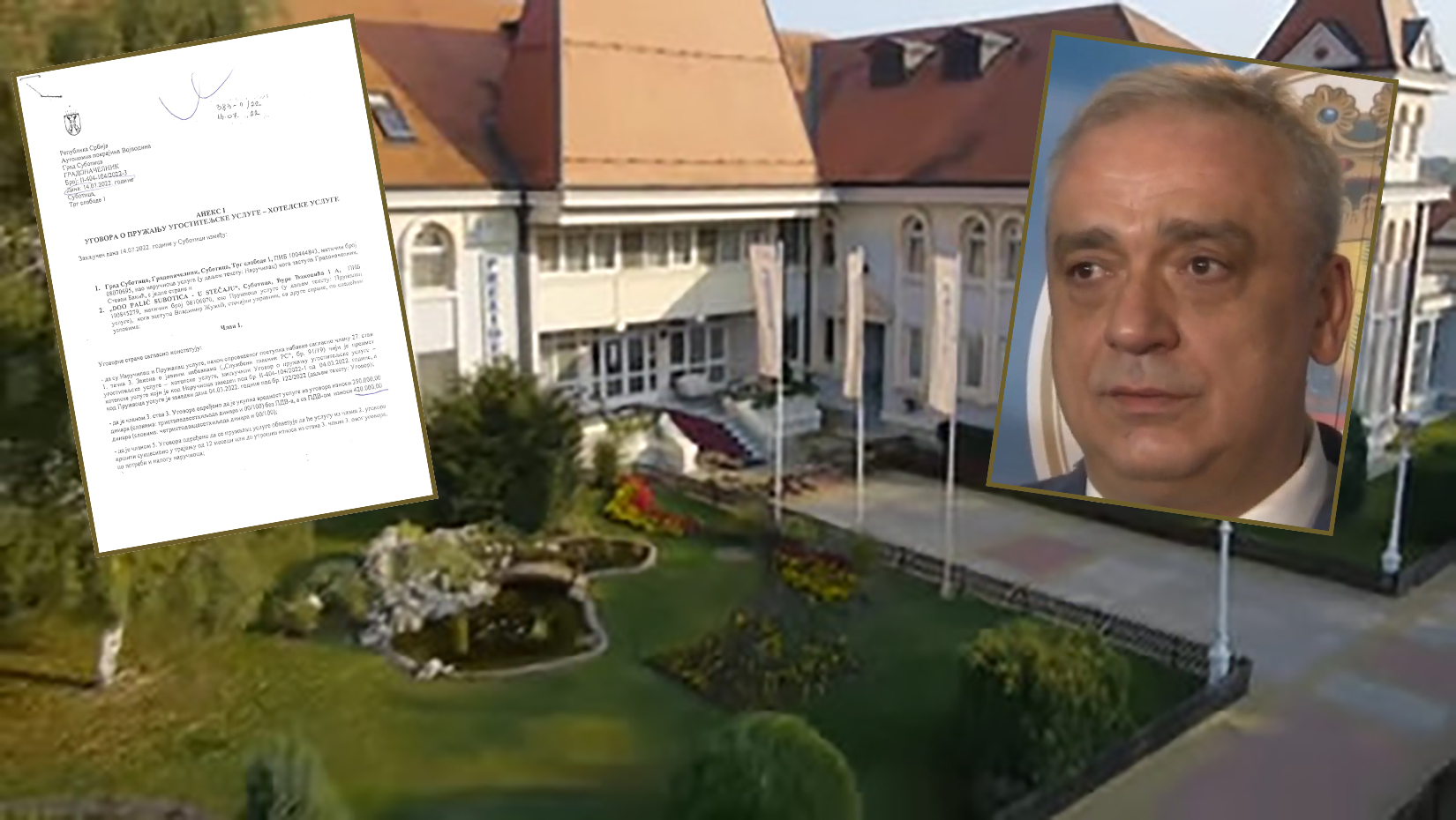 Stevan Bakić, Hotel Prezident, Palić, dokument, kombo Foto: Printscreen/YouTube/TV Subotica/Nova.rs