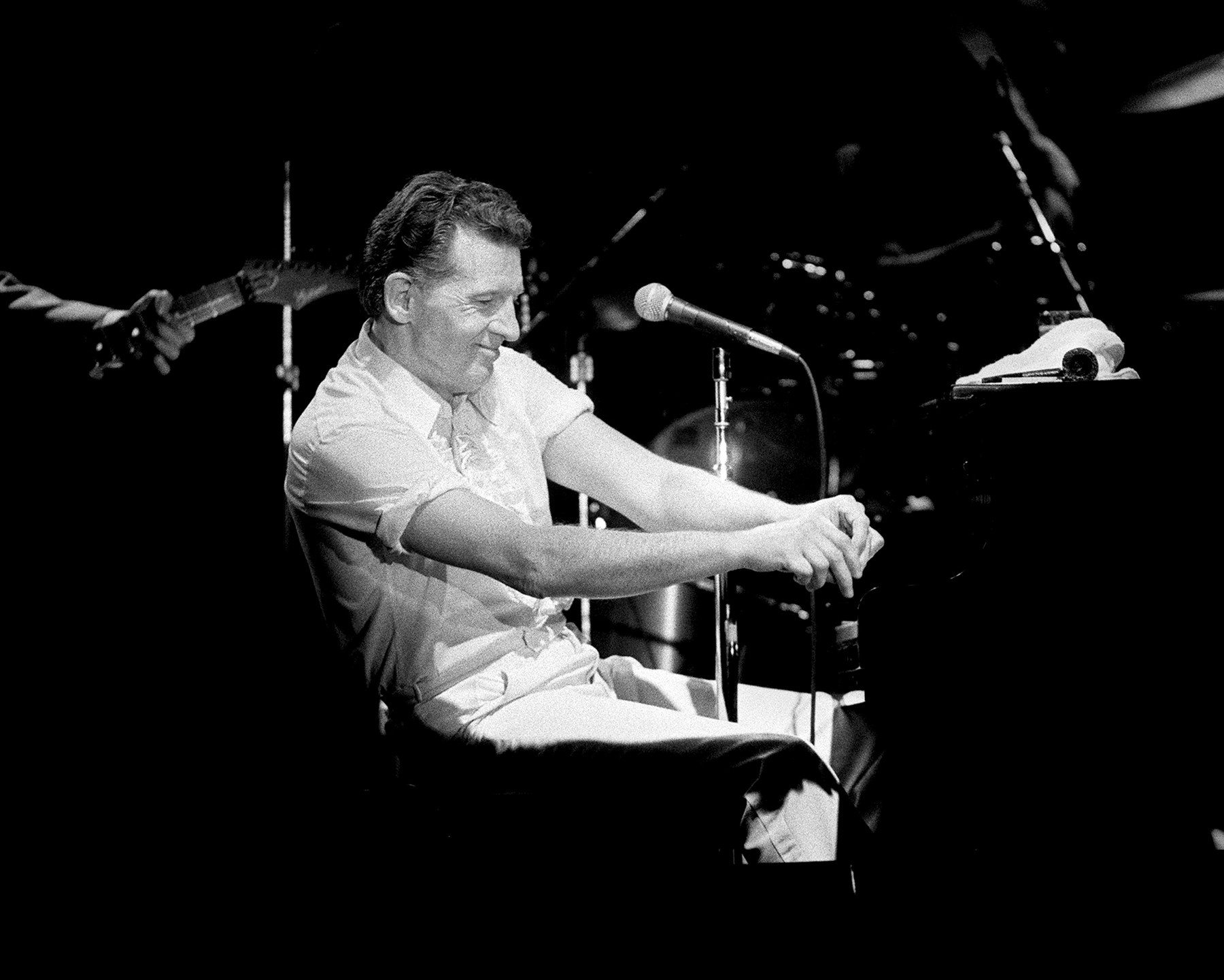 March 19, 2013 - Memphis, Tennessee, USA - Jerry Lee Lewis performing at the Memphis in May Music Festival. Early 90's.,Image: 210431440, License: Rights-managed, Restrictions: , Model Release: no, Credit line: Karen Focht / Zuma Press / Profimedia