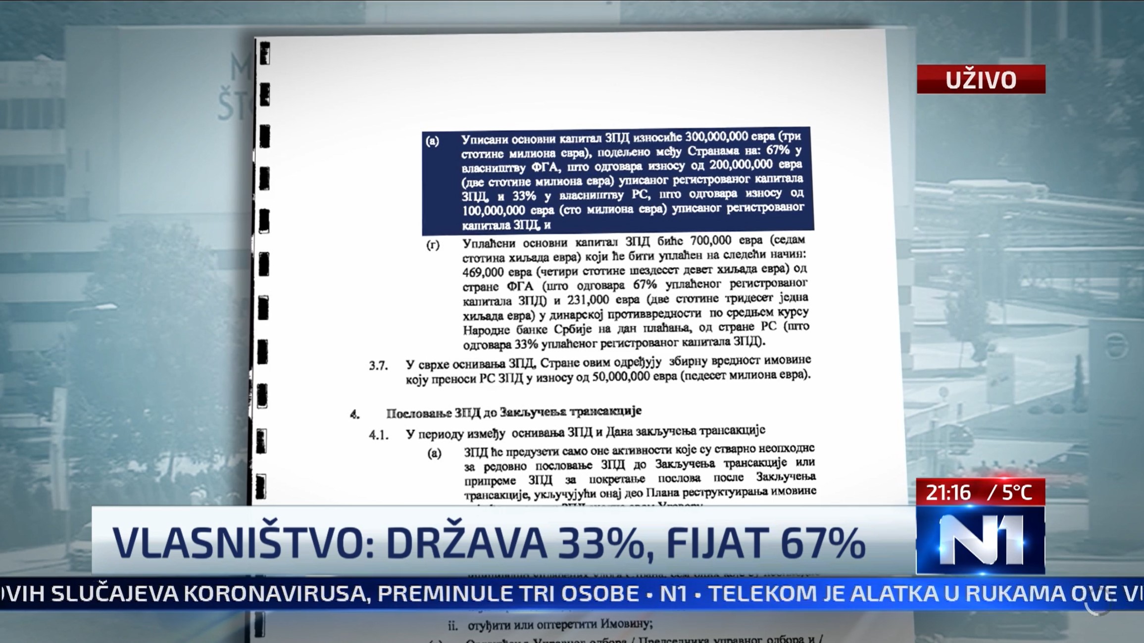 21.16 - tabela Ulaganja države u Fijat