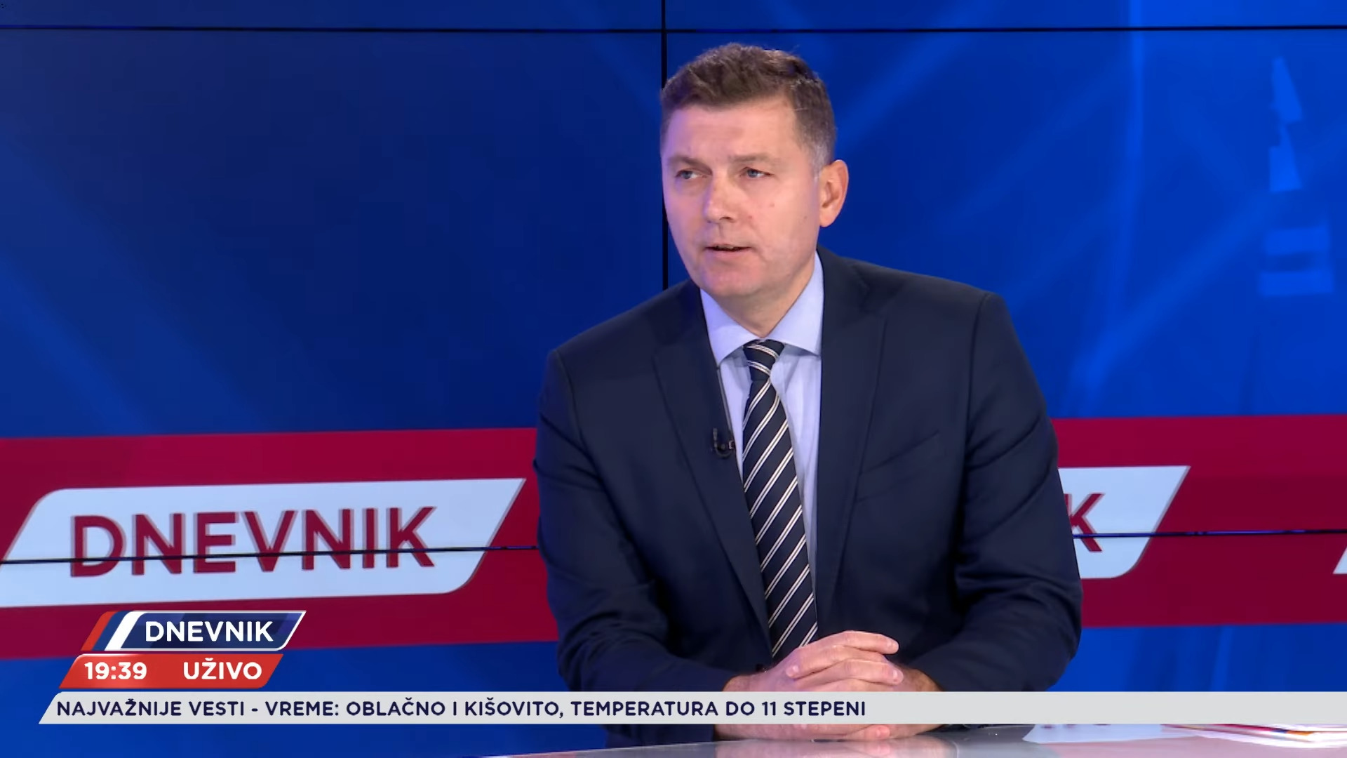 Nebojša Zelenović, gost, emisija Dnevnik Foto: Dnevnik