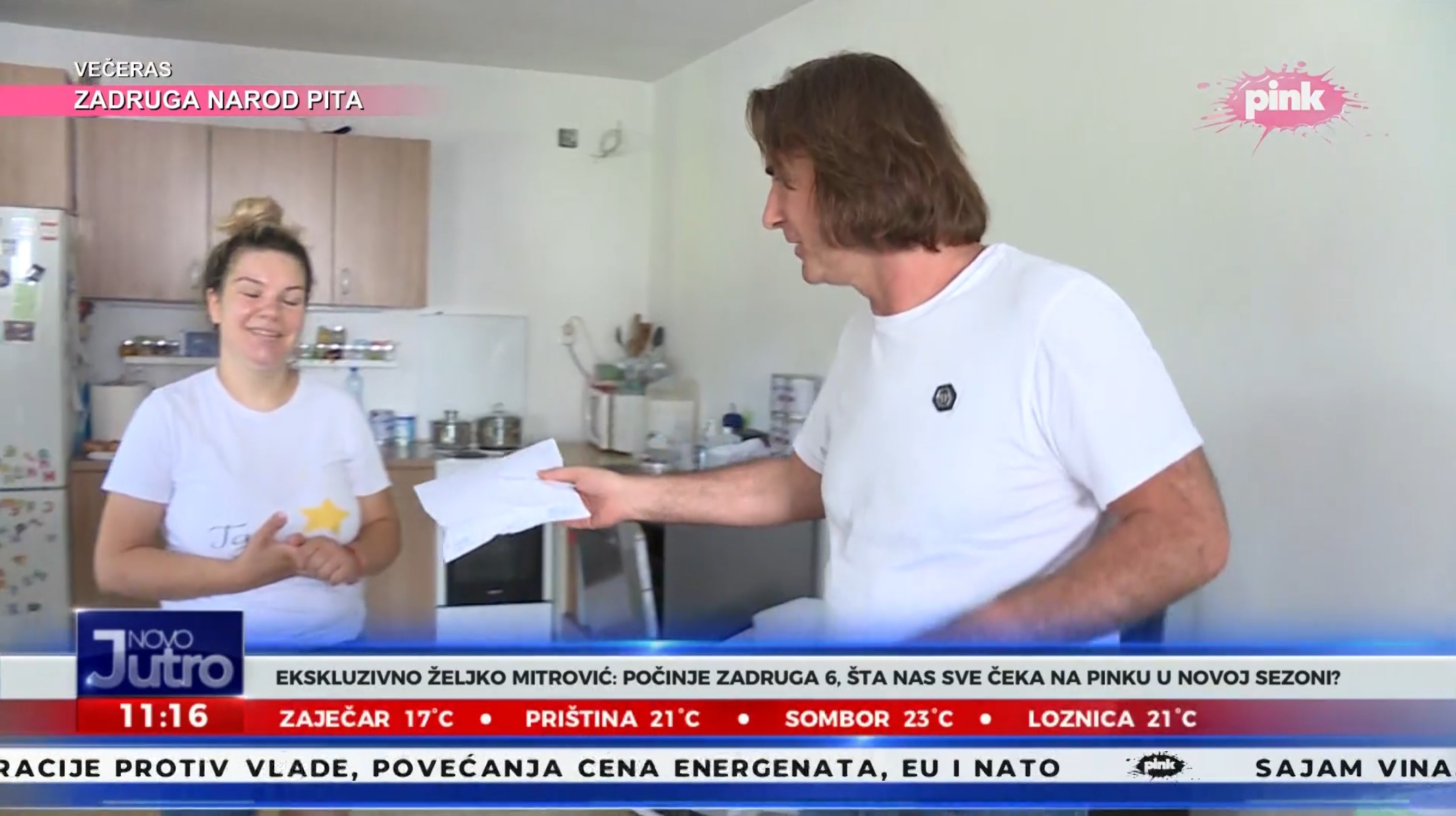 Željko Mitrović, pola miliona u koverti, pare, novac, keš Foto: TV Pink