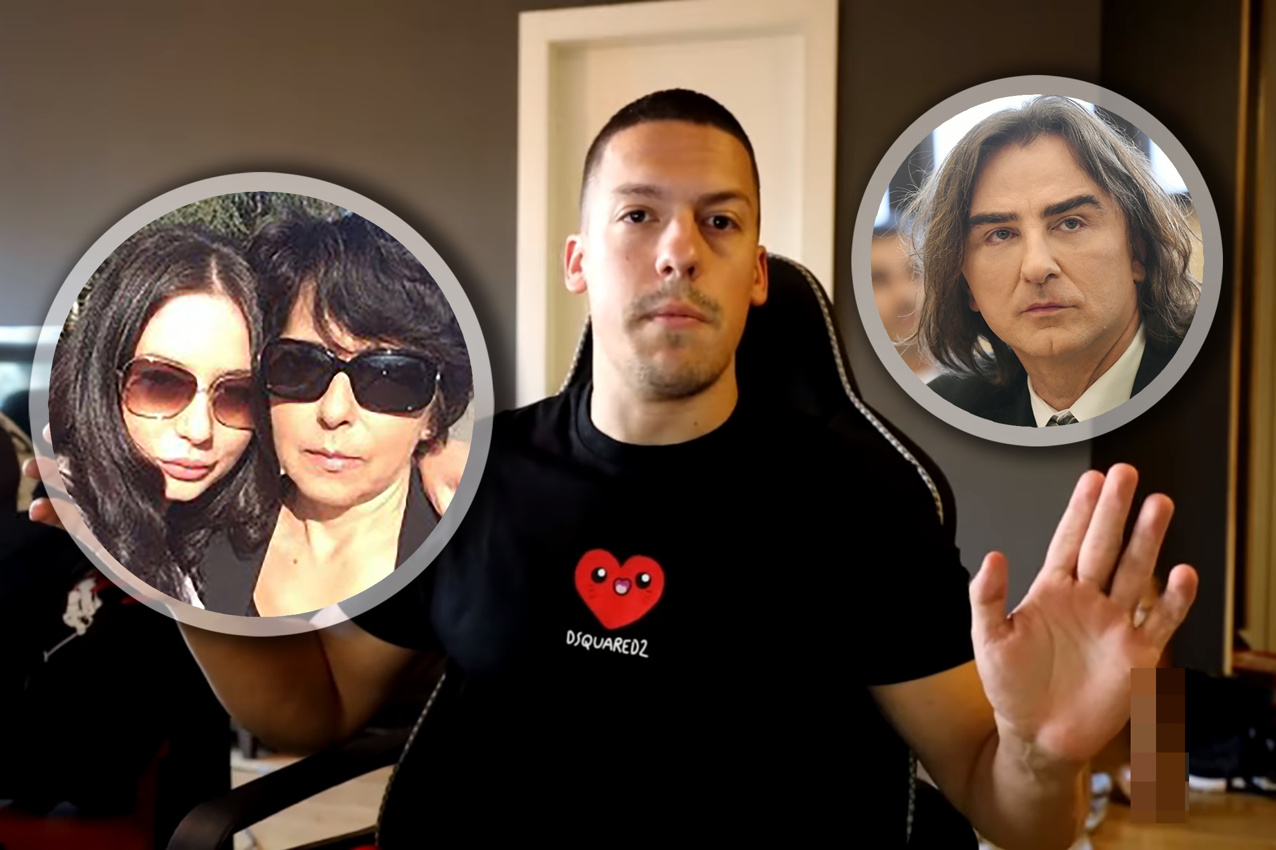 Željko Mitrović Foto: Vesna Lalić/Nova.rs
željko mitrović, ivana i nada bodrožić i prase može ako stane 
Bogdan Ilić